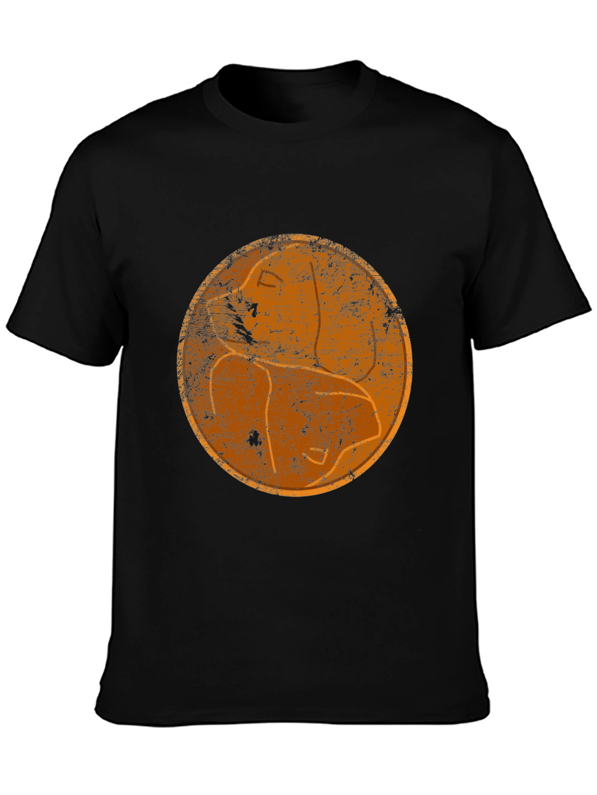 Retro Silhouette Graphic Black T-Shirt