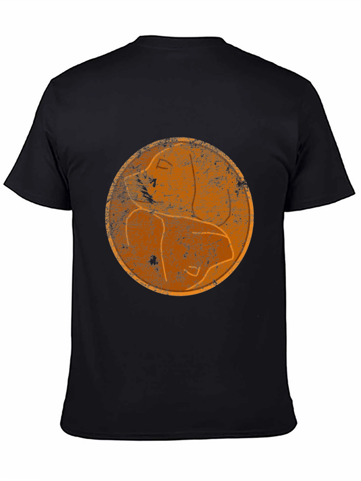 Retro Silhouette Graphic Black T-Shirt
