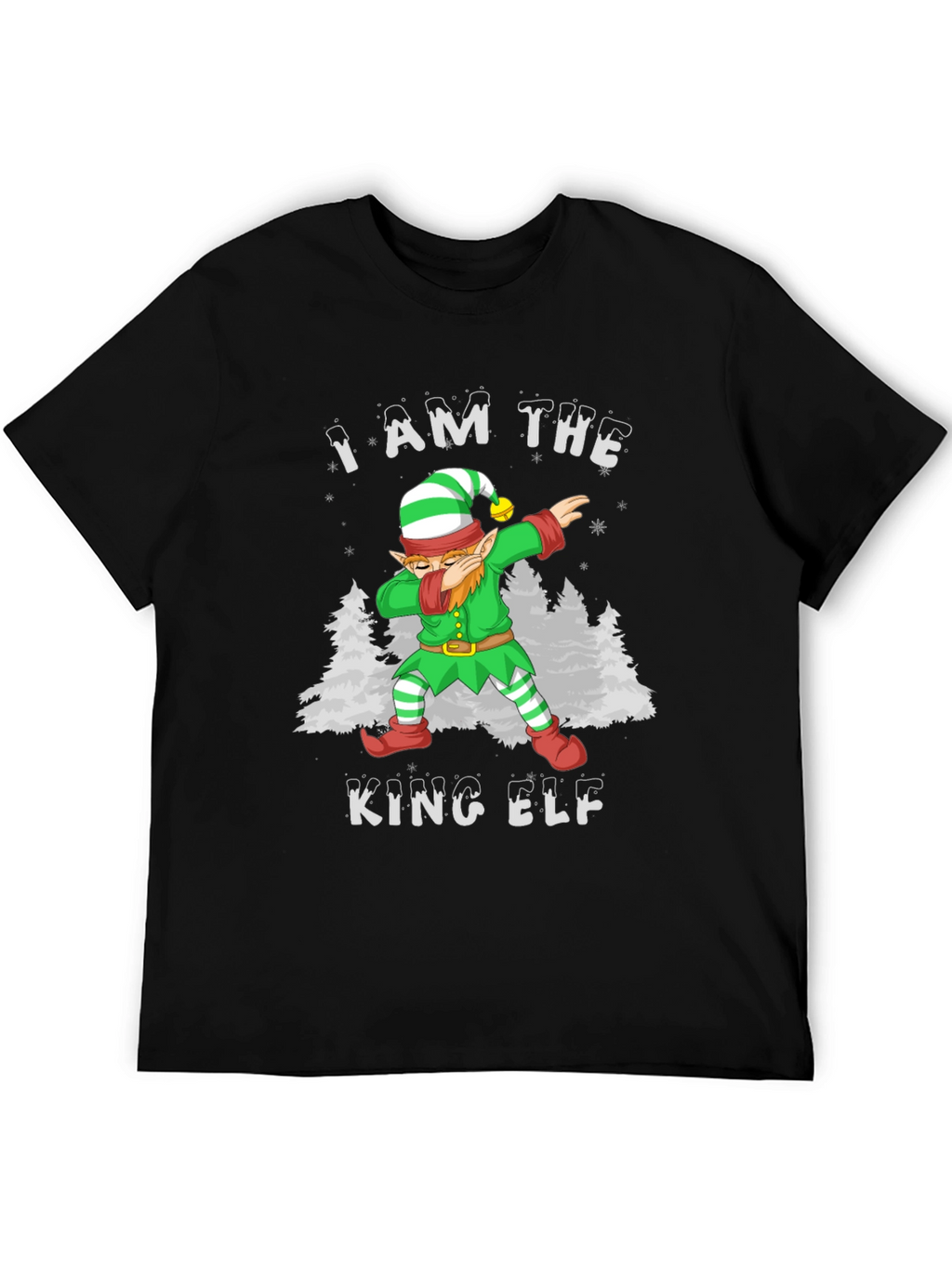 I Am The King Elf Dabbing Christmas T-Shirt