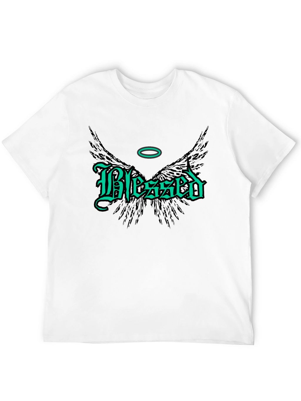 Blessed Wings Graphic Tee - Black