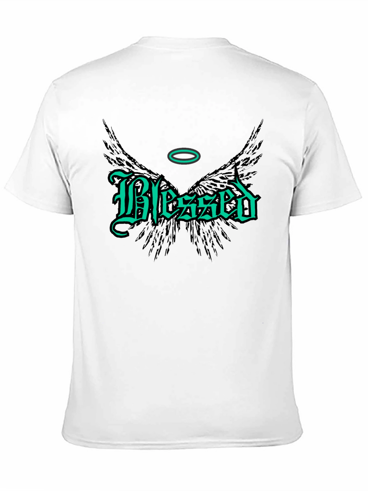 Blessed Wings Graphic Tee - Black