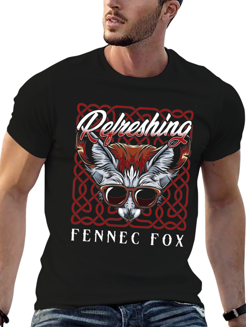 Refreshing Fennec Fox Graphic T-Shirt