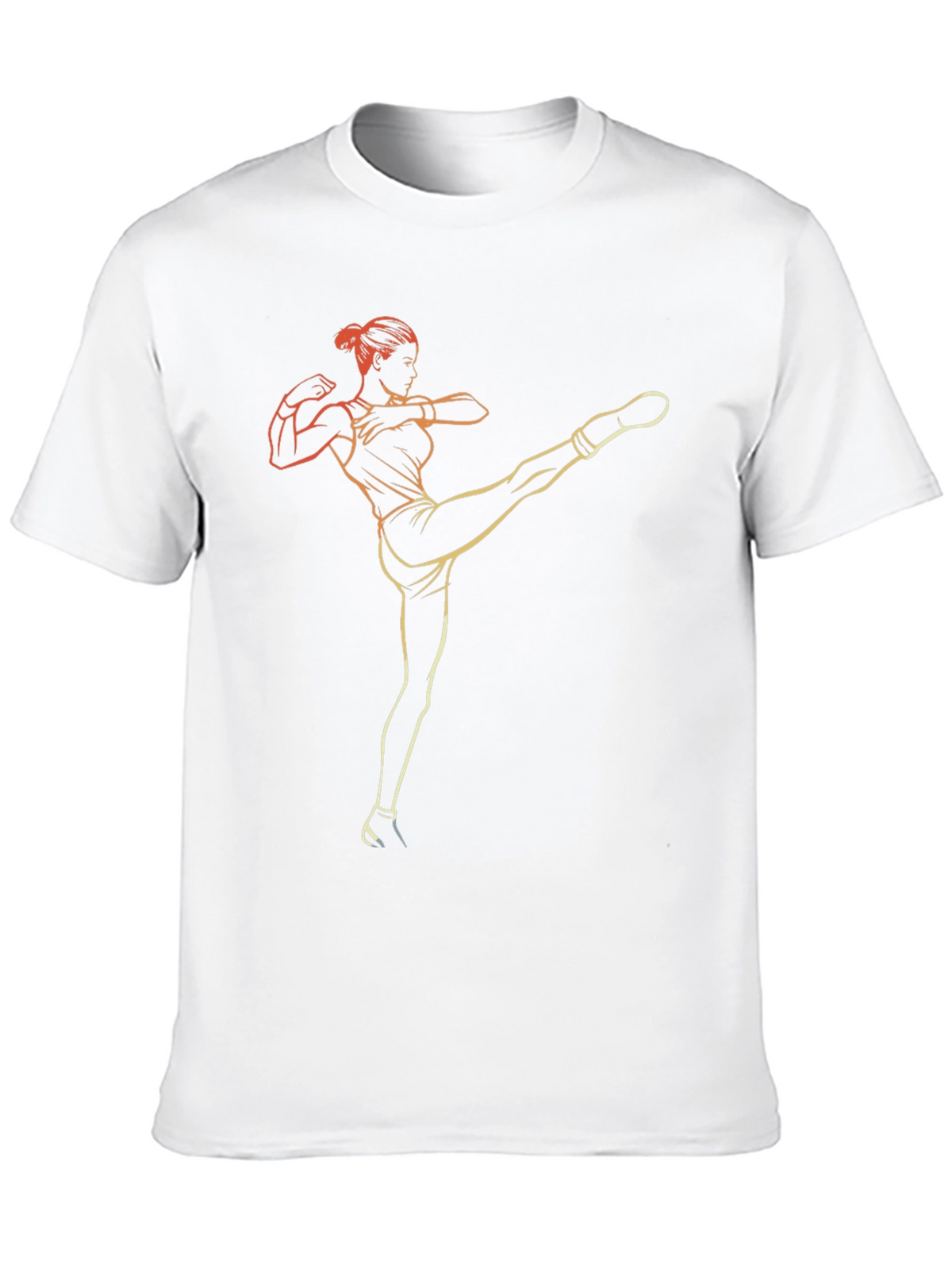 Kickboxing Graphic Tee - Womens Fitness Shirt