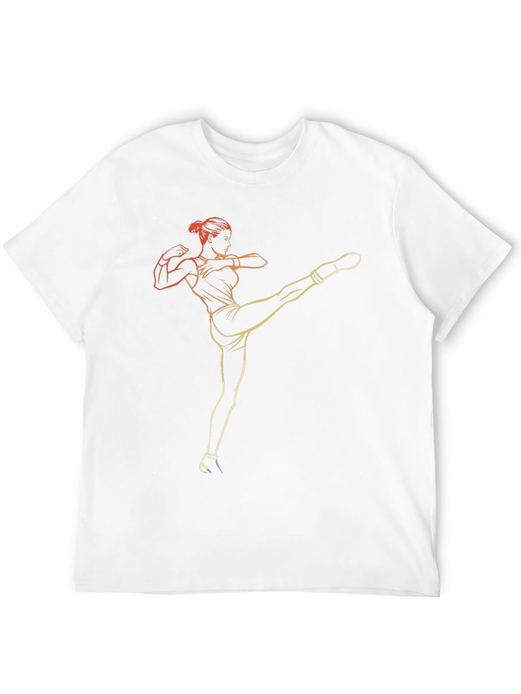 Kickboxing Graphic Tee - Womens Fitness Shirt