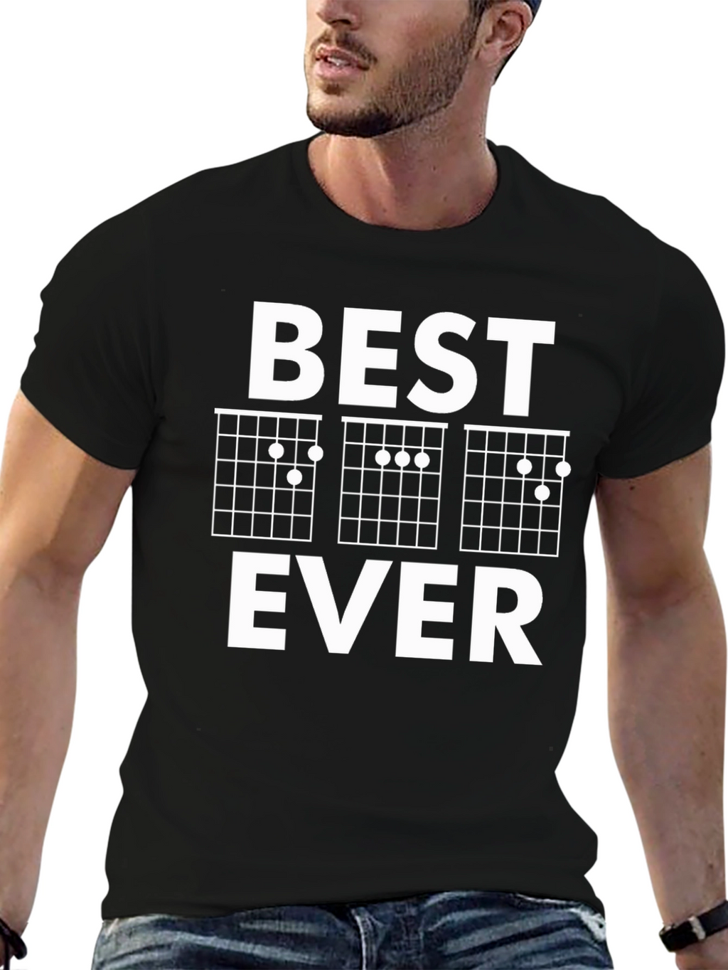 Best Guitar Chords Ever T-Shirt - Black