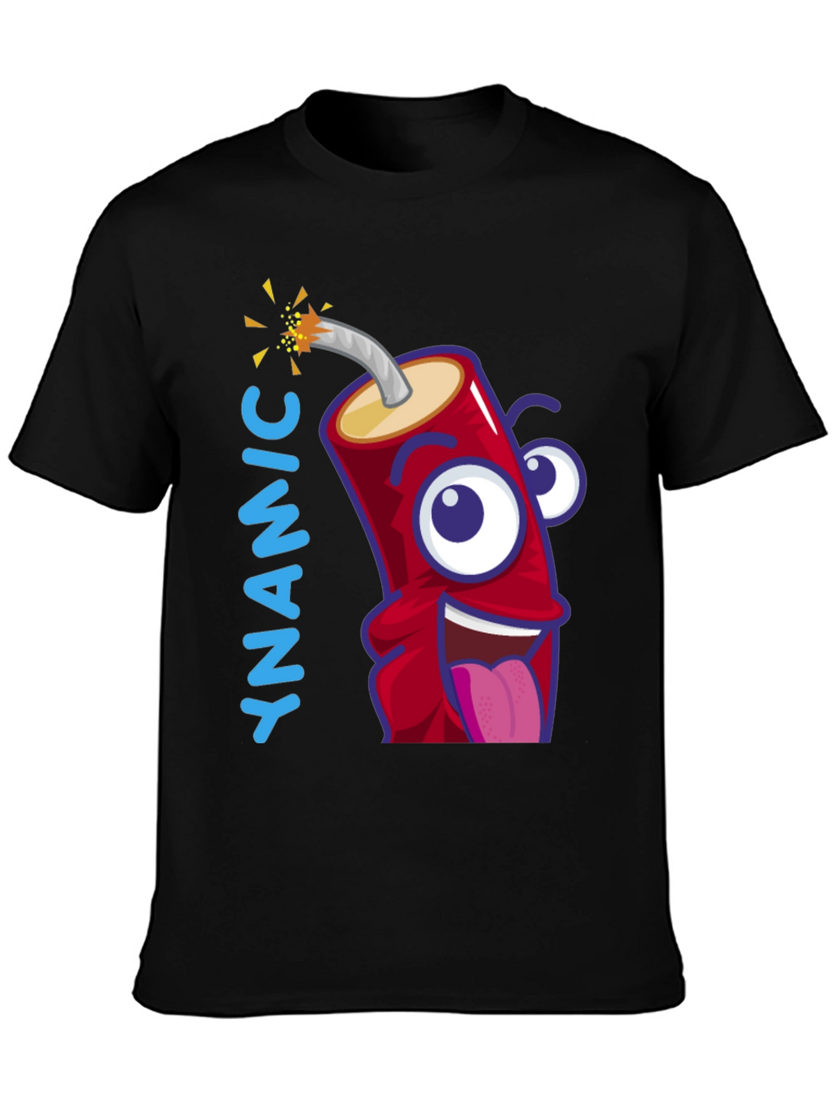 Dynamic Cartoon Dynamite Graphic T-Shirt