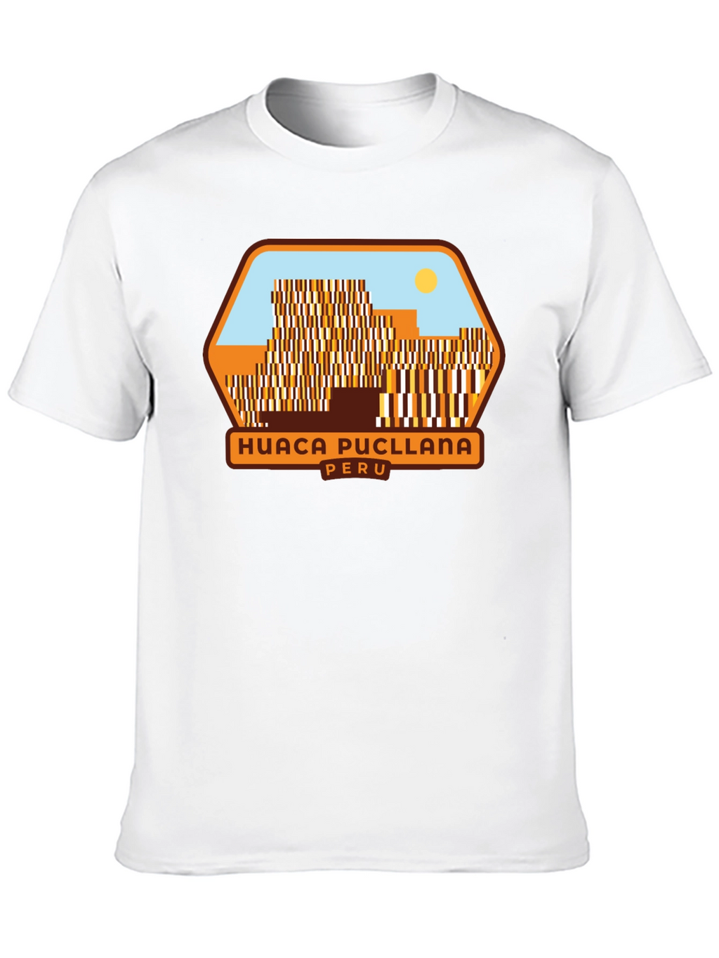 Huaca Pucllana Peru Black Graphic T-Shirt