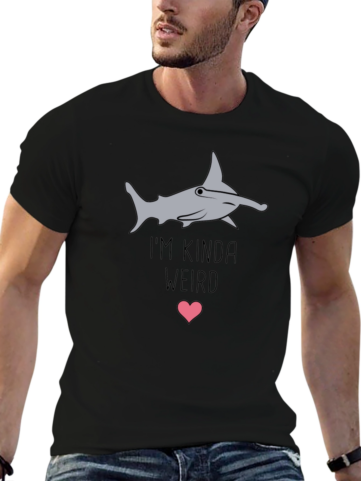 Im Kinda Weird Hammerhead Shark Graphic Tee
