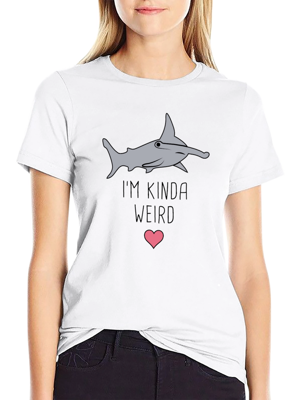 Im Kinda Weird Hammerhead Shark Graphic Tee