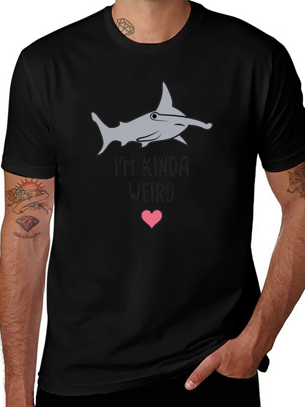 Im Kinda Weird Hammerhead Shark Graphic Tee