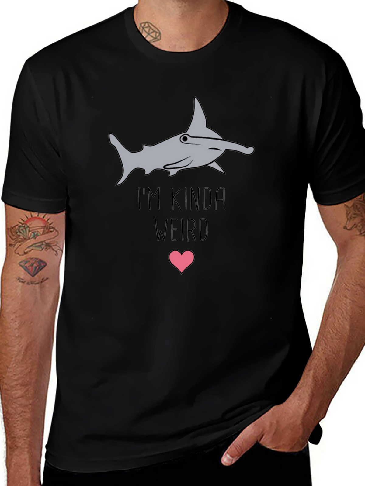 Im Kinda Weird Hammerhead Shark Graphic Tee