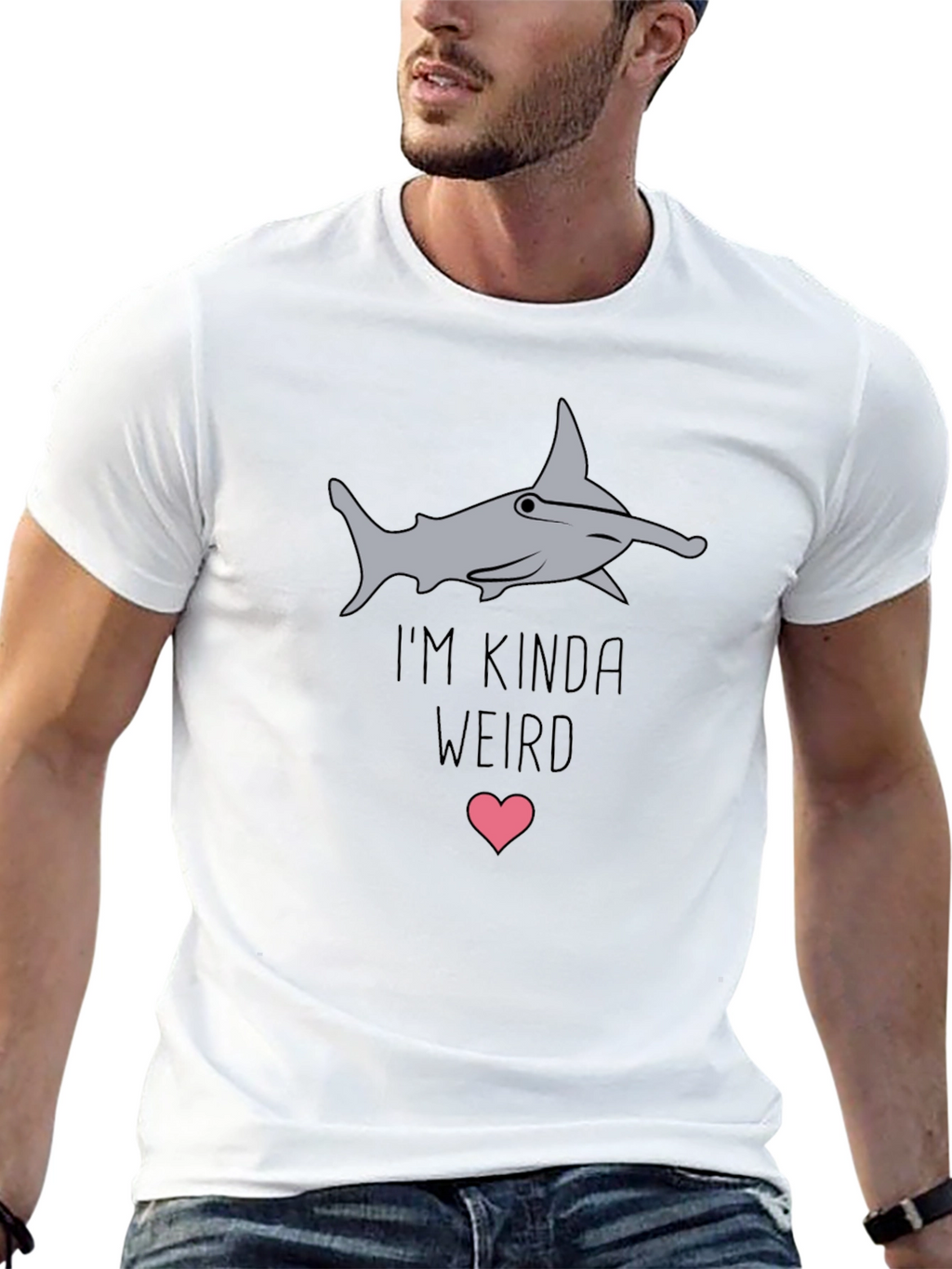 Im Kinda Weird Hammerhead Shark Graphic Tee