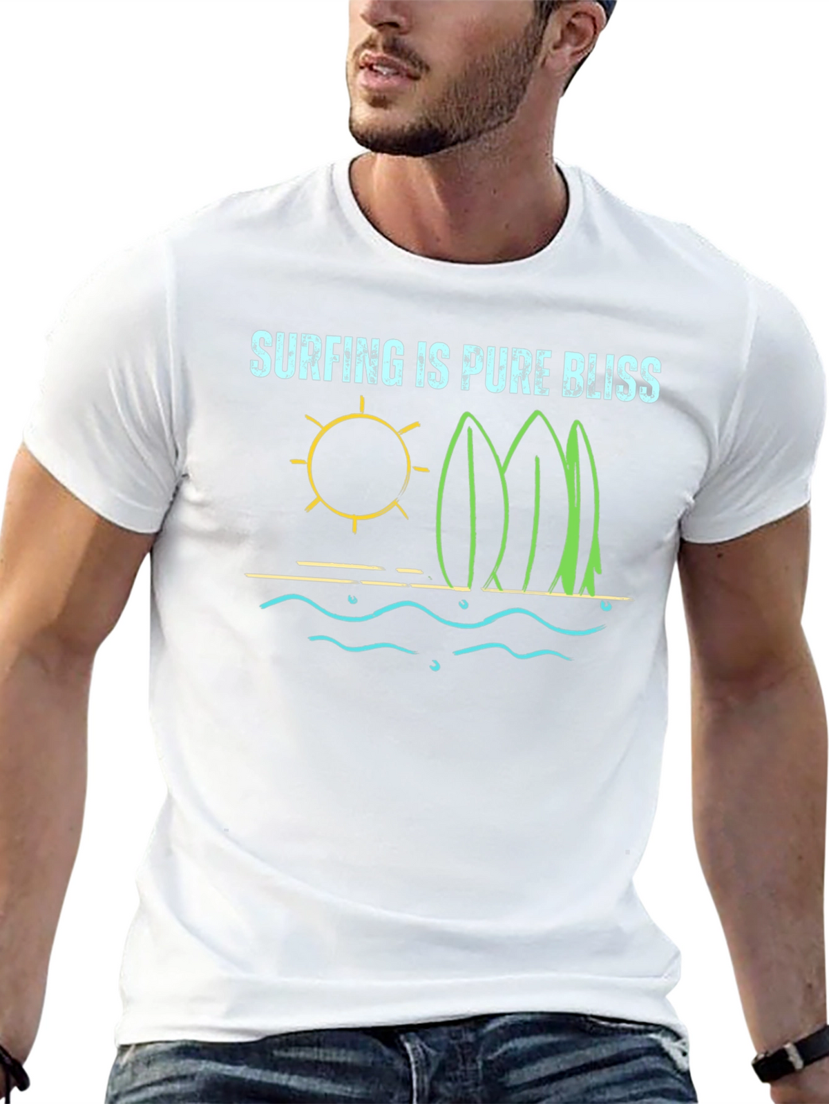Surfing is Pure Bliss Tee - Beach Vibes
