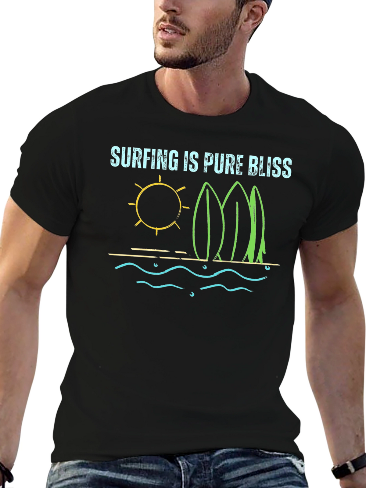 Surfing is Pure Bliss Tee - Beach Vibes