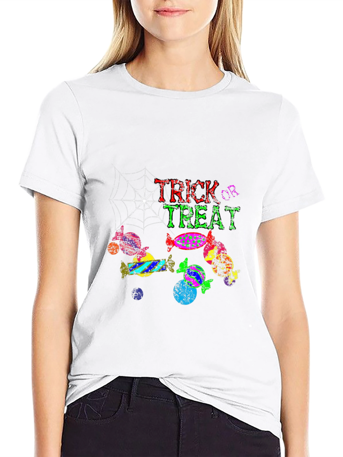 Trick or Treat Halloween Graphic T-Shirt