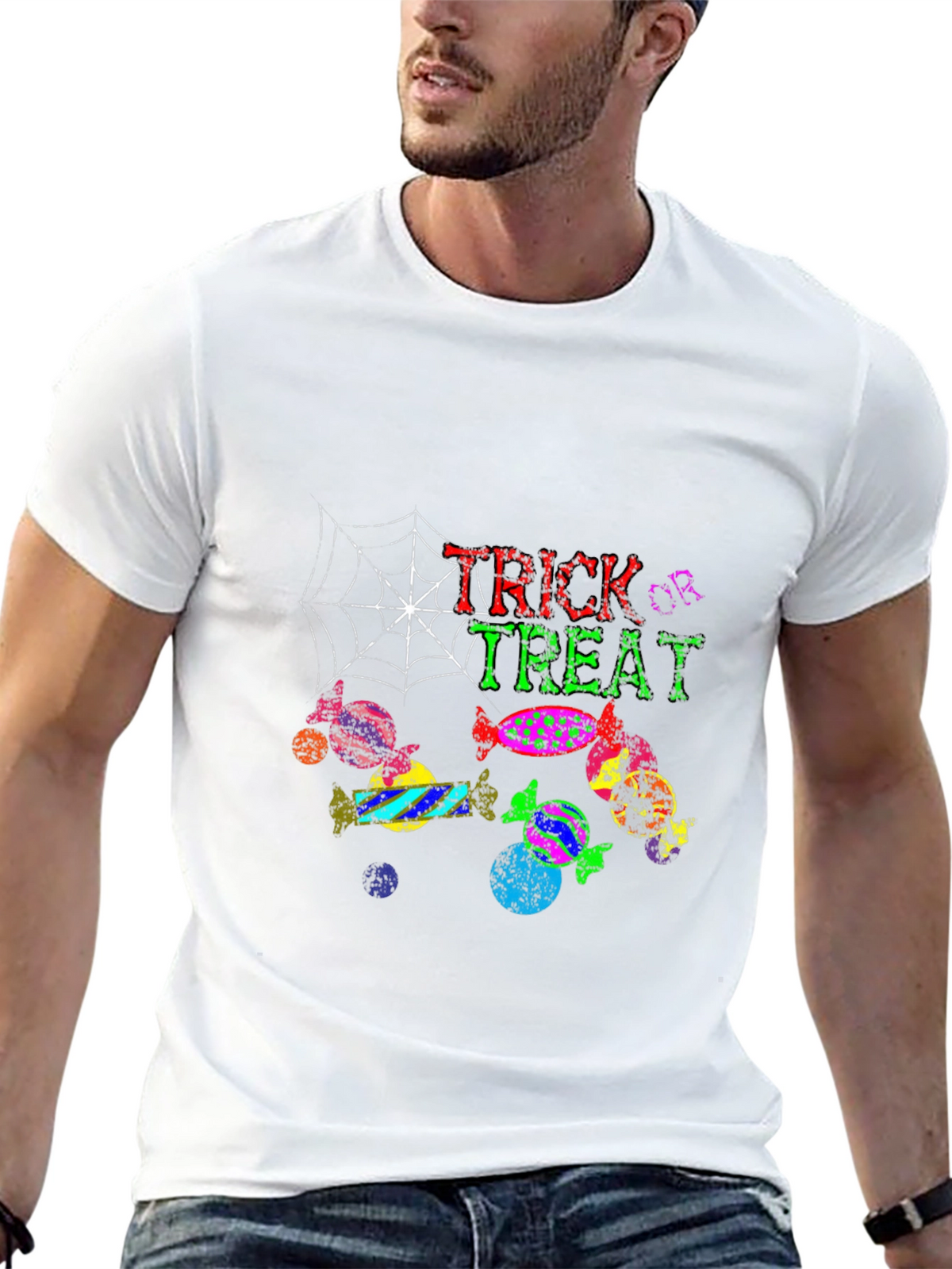 Trick or Treat Halloween Graphic T-Shirt