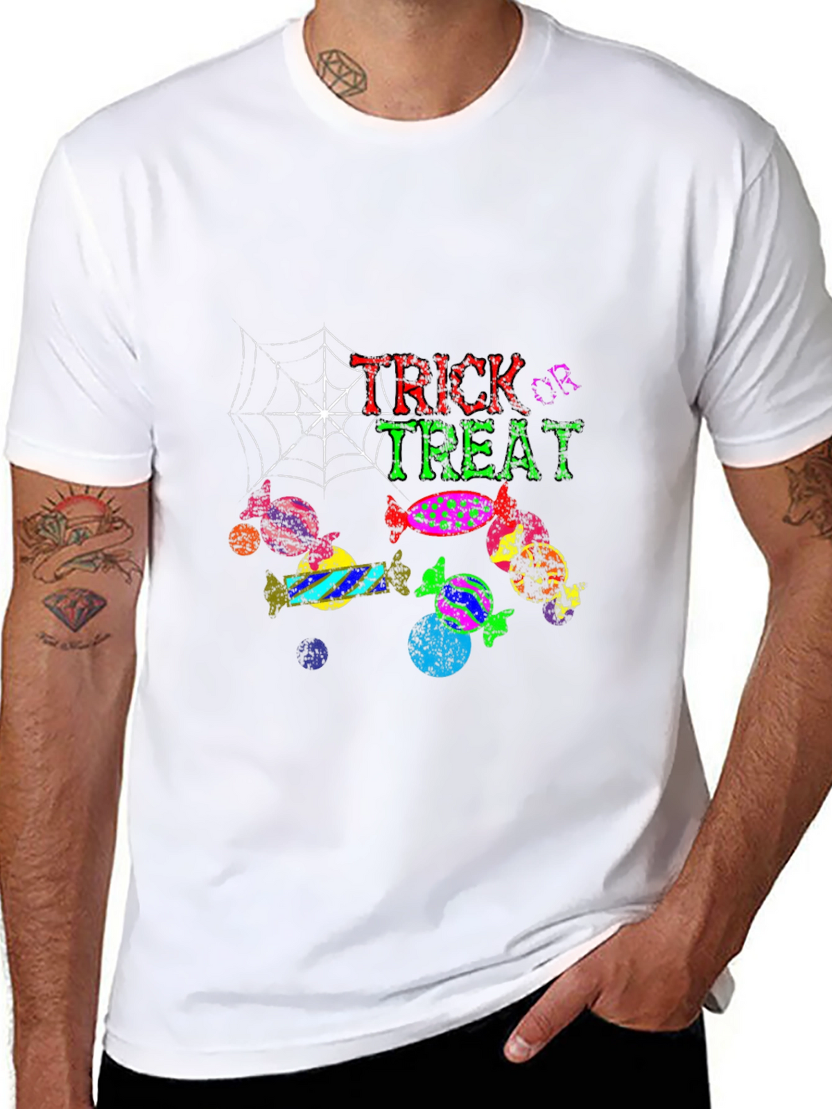 Trick or Treat Halloween Graphic T-Shirt
