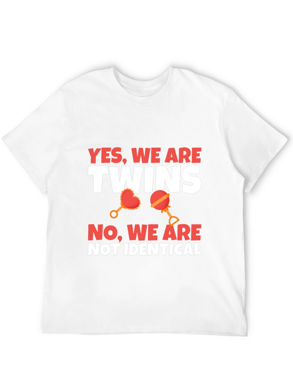 Twins Not Identical Novelty Graphic Tee
