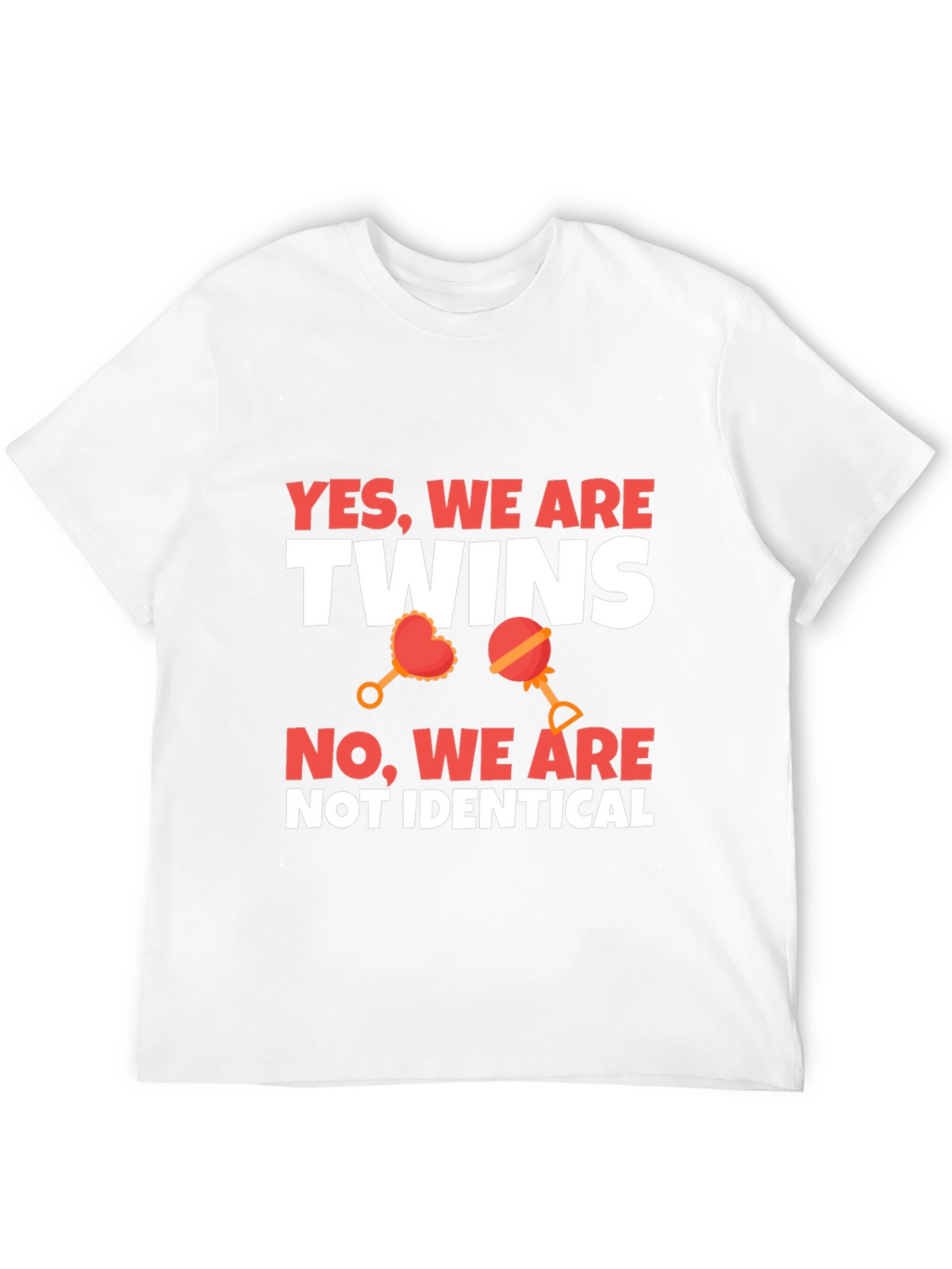 Twins Not Identical Novelty Graphic Tee