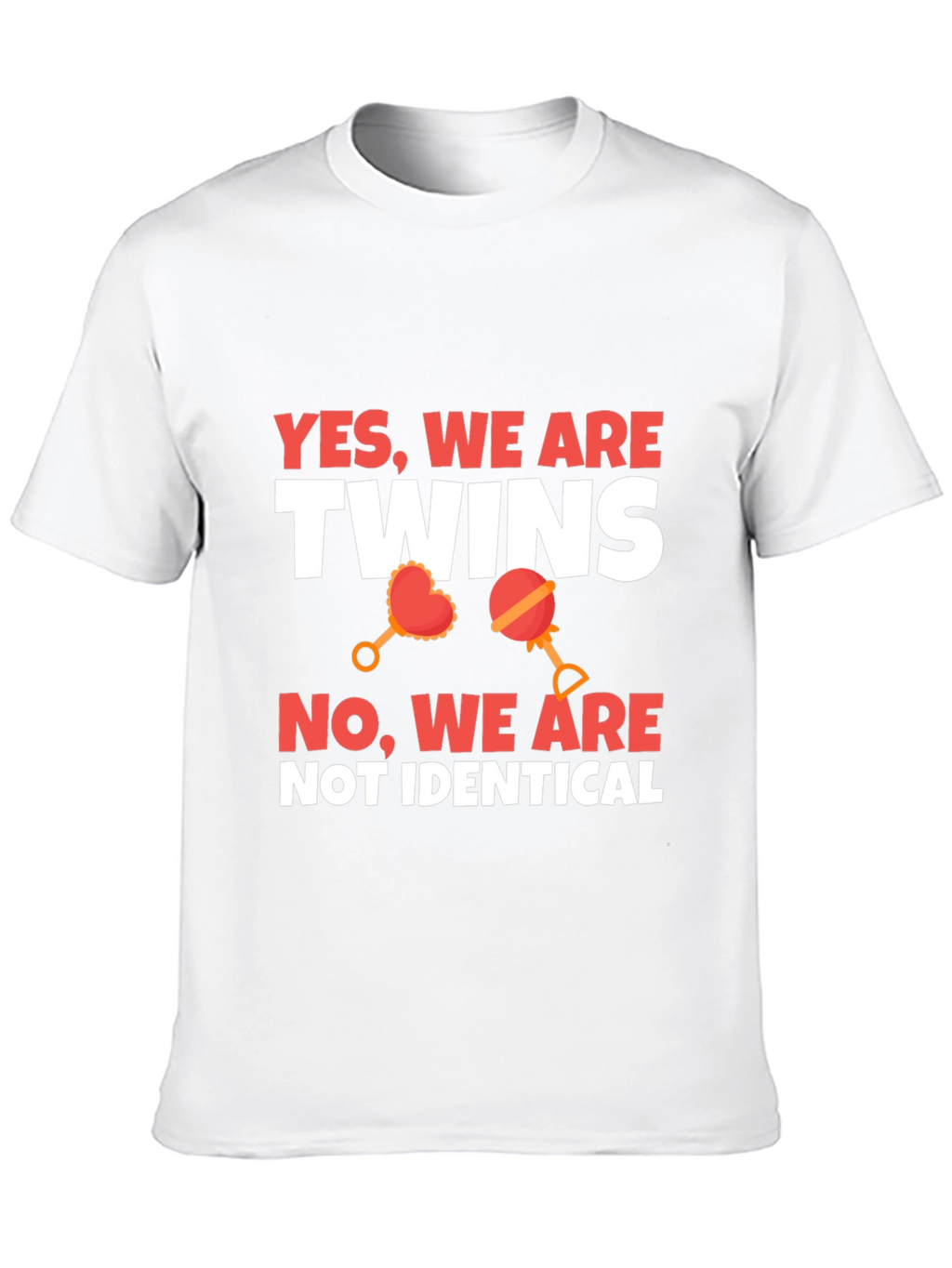 Twins Not Identical Novelty Graphic Tee
