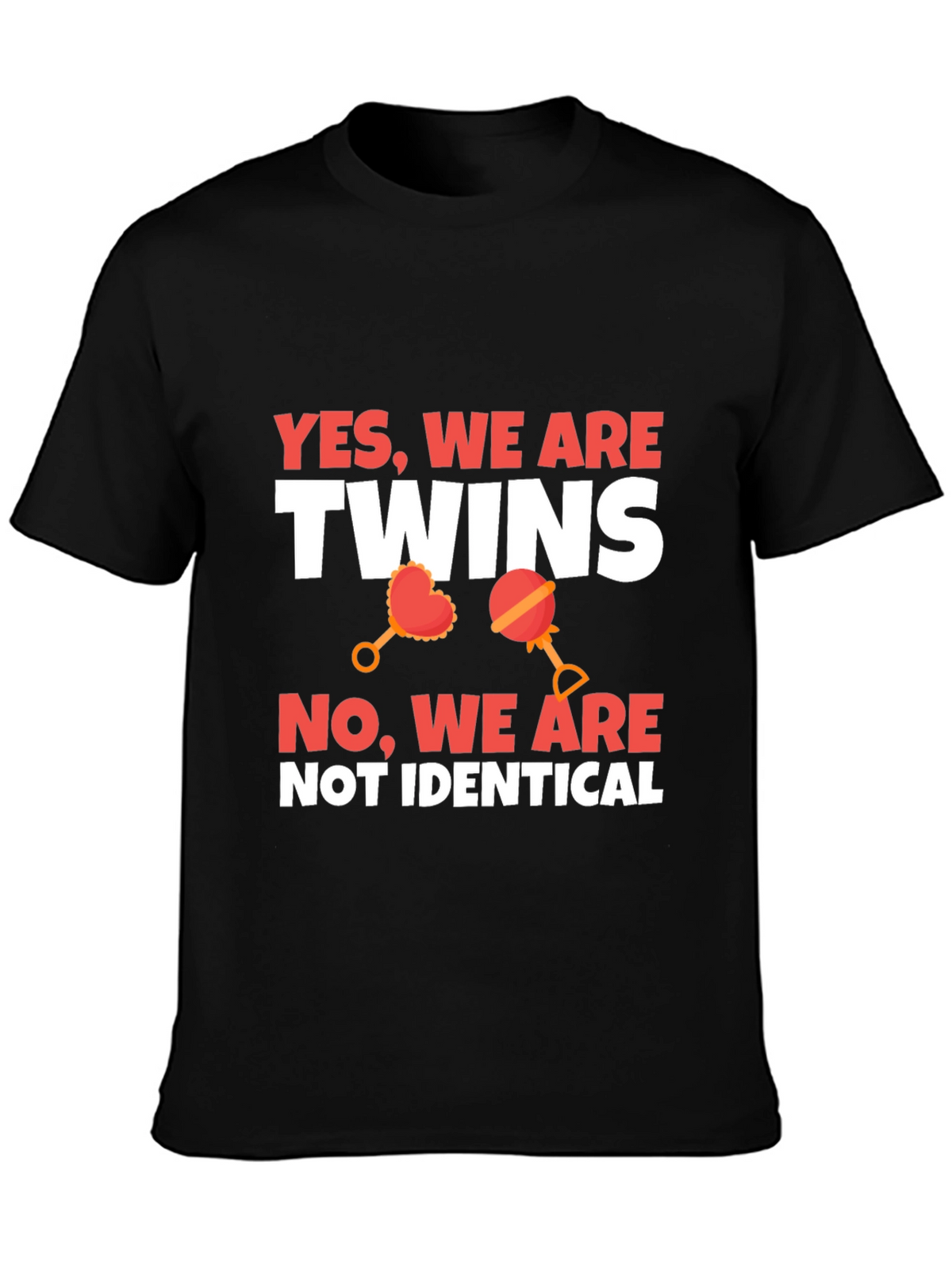 Twins Not Identical Novelty Graphic Tee