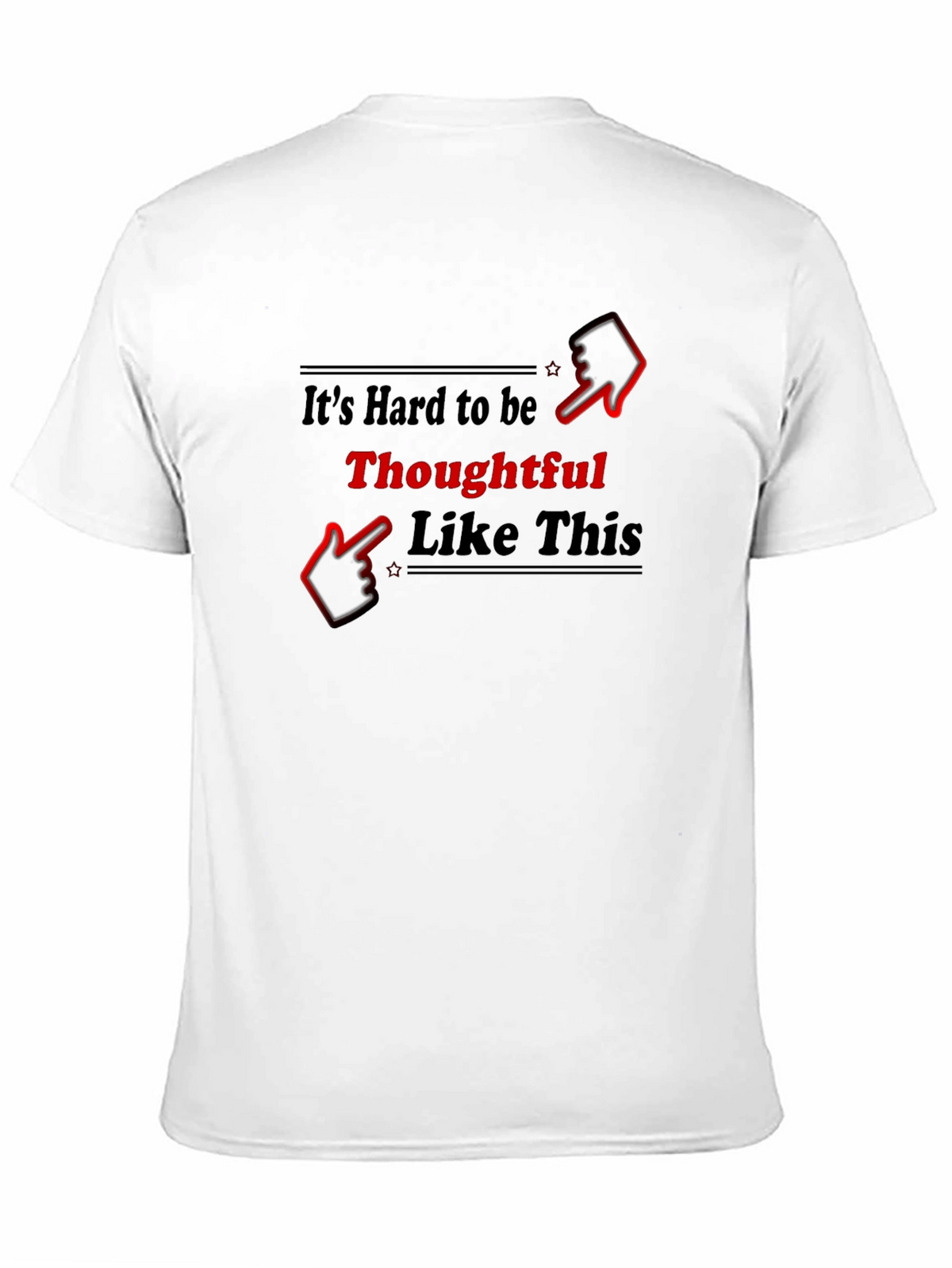 Thoughtful Graphic T-Shirt - Black
