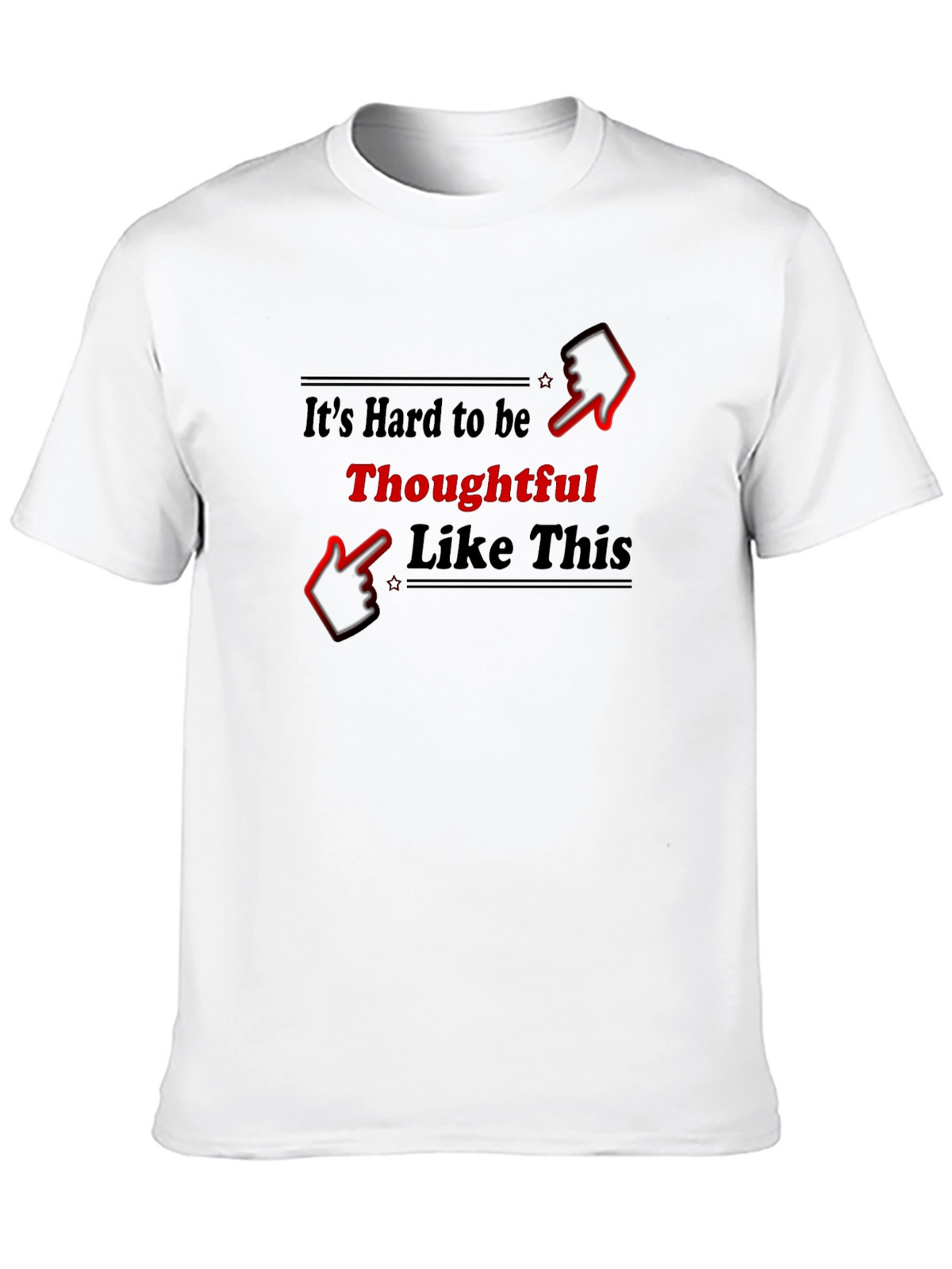 Thoughtful Graphic T-Shirt - Black