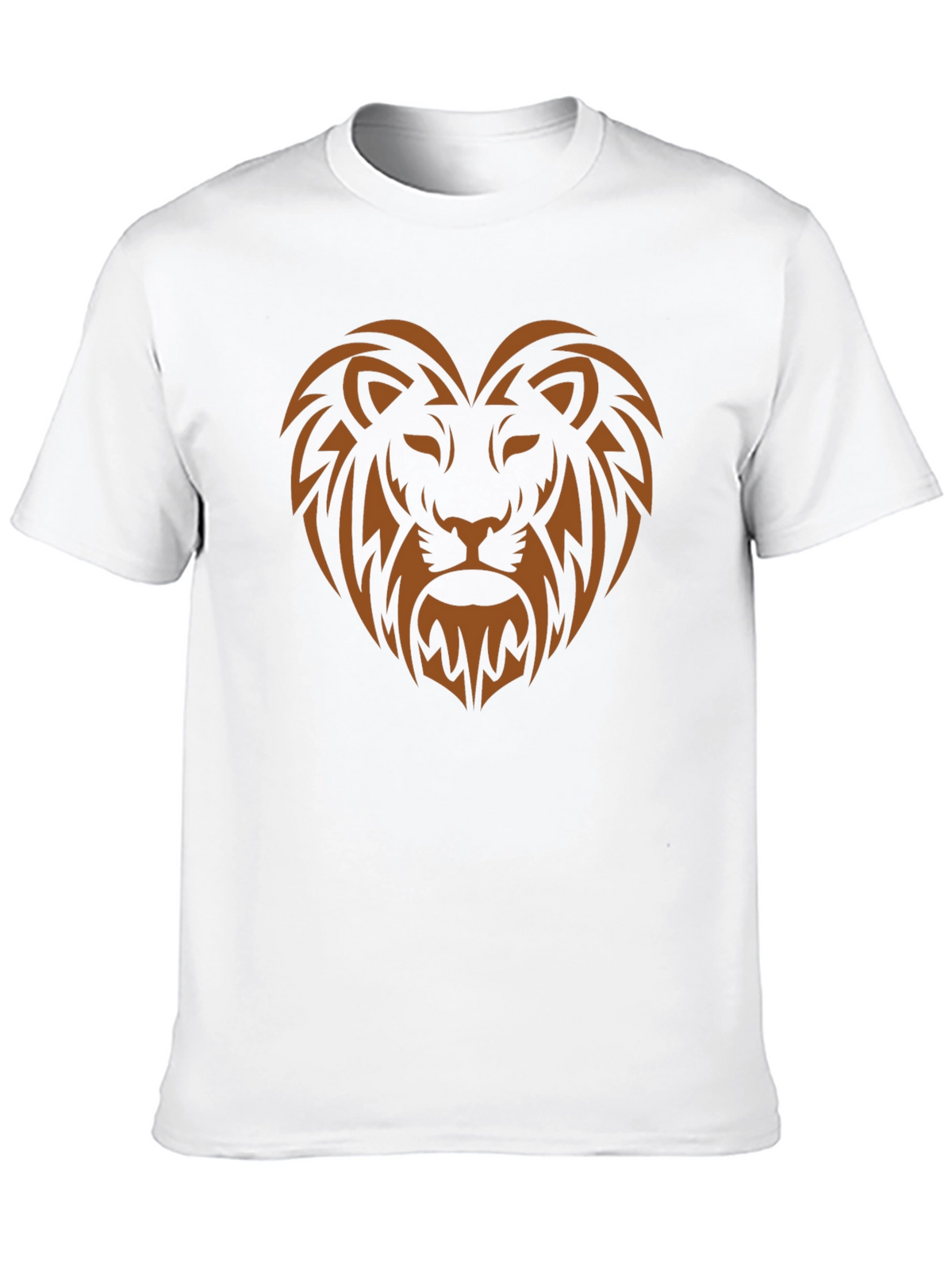Lion Heart Graphic Tee - Stylish Mens Black T-Shirt