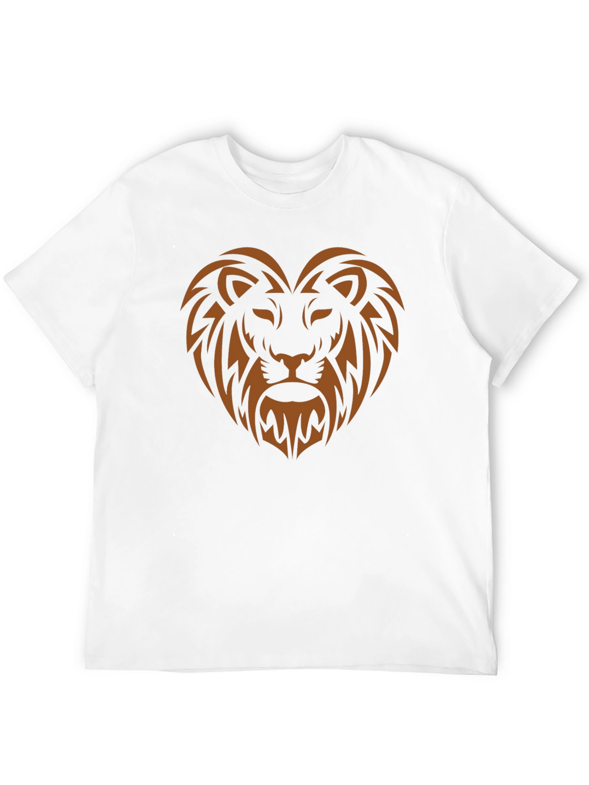 Lion Heart Graphic Tee - Stylish Mens Black T-Shirt