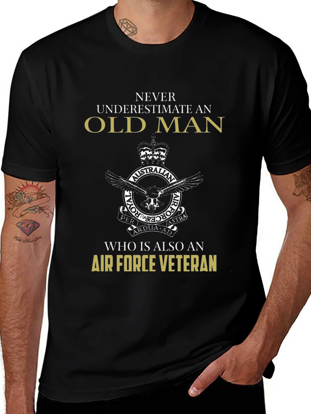 Air Force Veteran Old Man T-Shirt