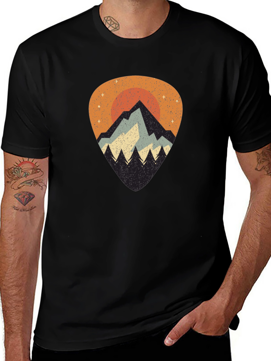 Mountain Sunset Graphic Tee - Nature Inspired T-Shirt