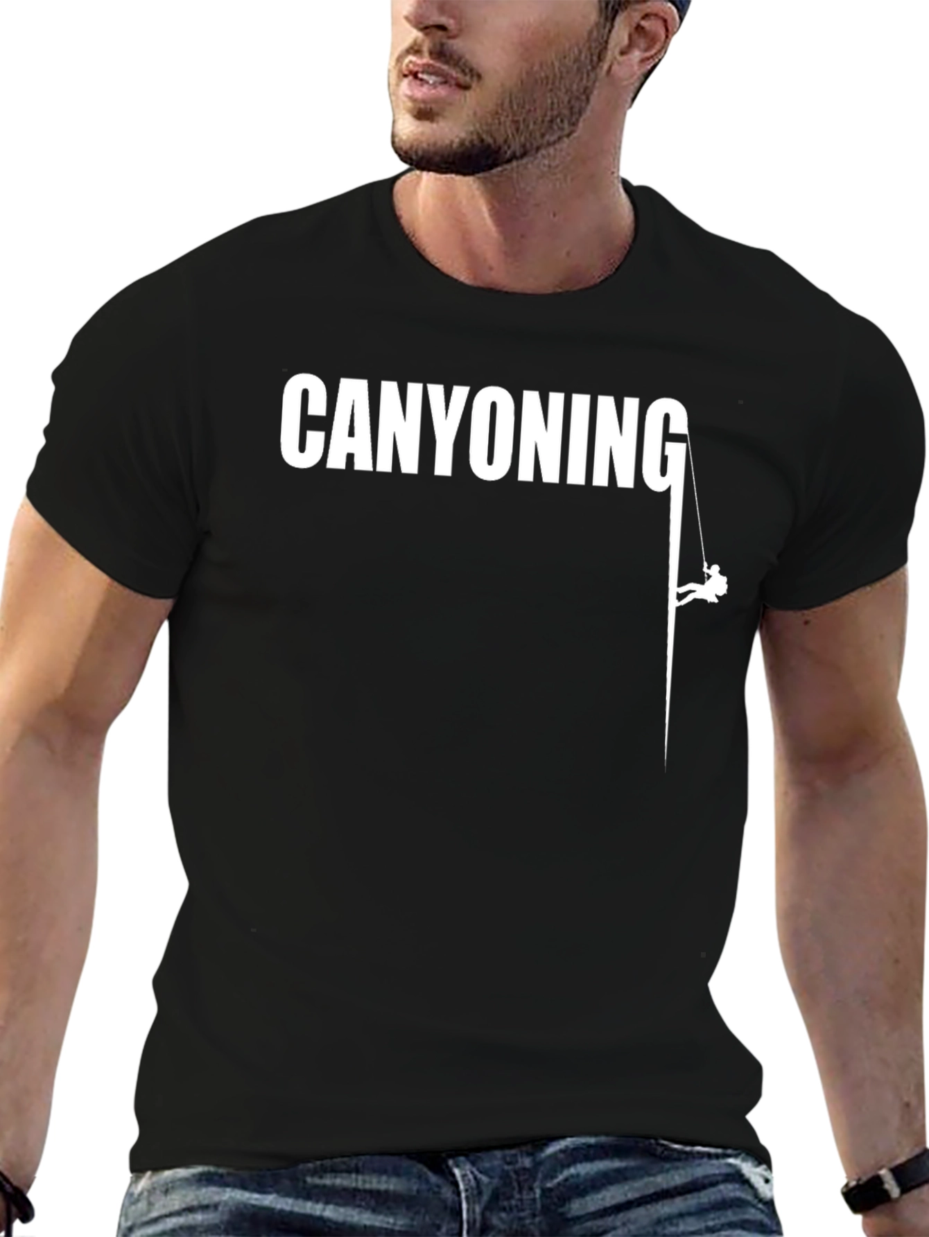 Canyoning Adventure T-Shirt - Rappel Design