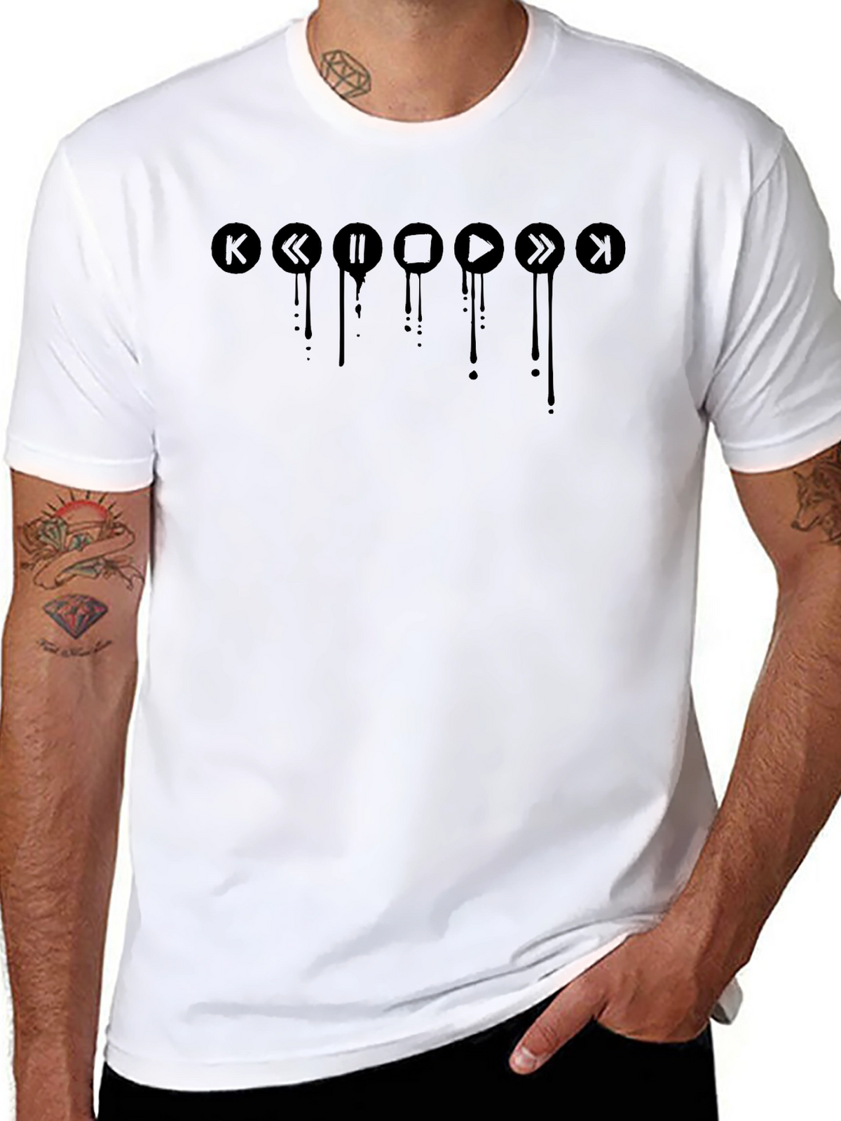 Dripping Media Player T-Shirt