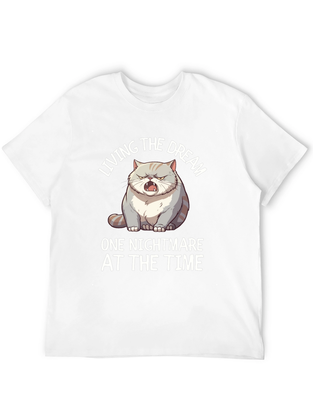 Funny Cat Nightmare T-Shirt - Living The Dream Tee
