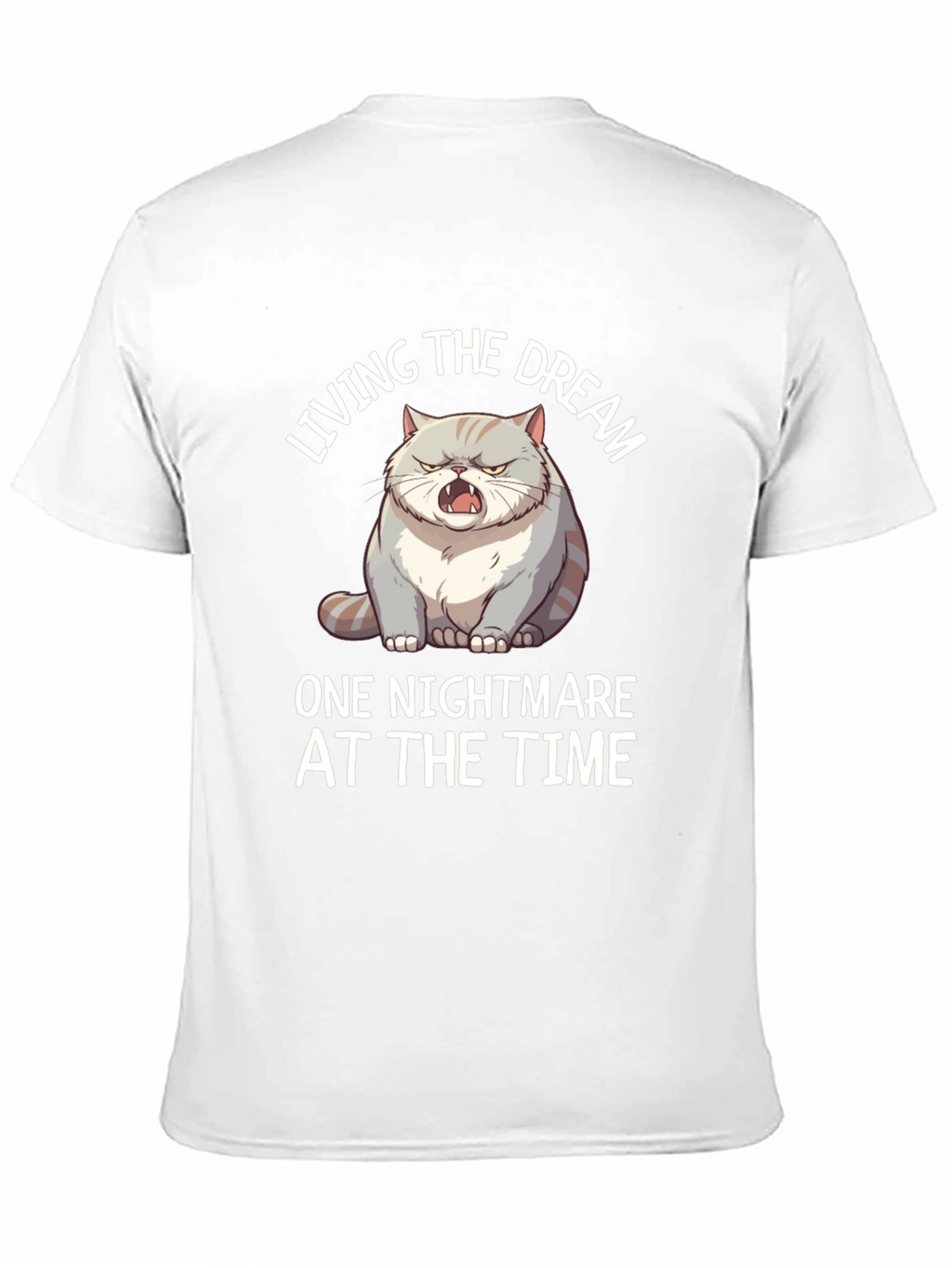 Funny Cat Nightmare T-Shirt - Living The Dream Tee