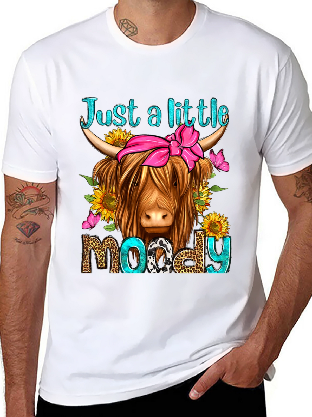Just a Little Moody Highland Cow T-Shirt
