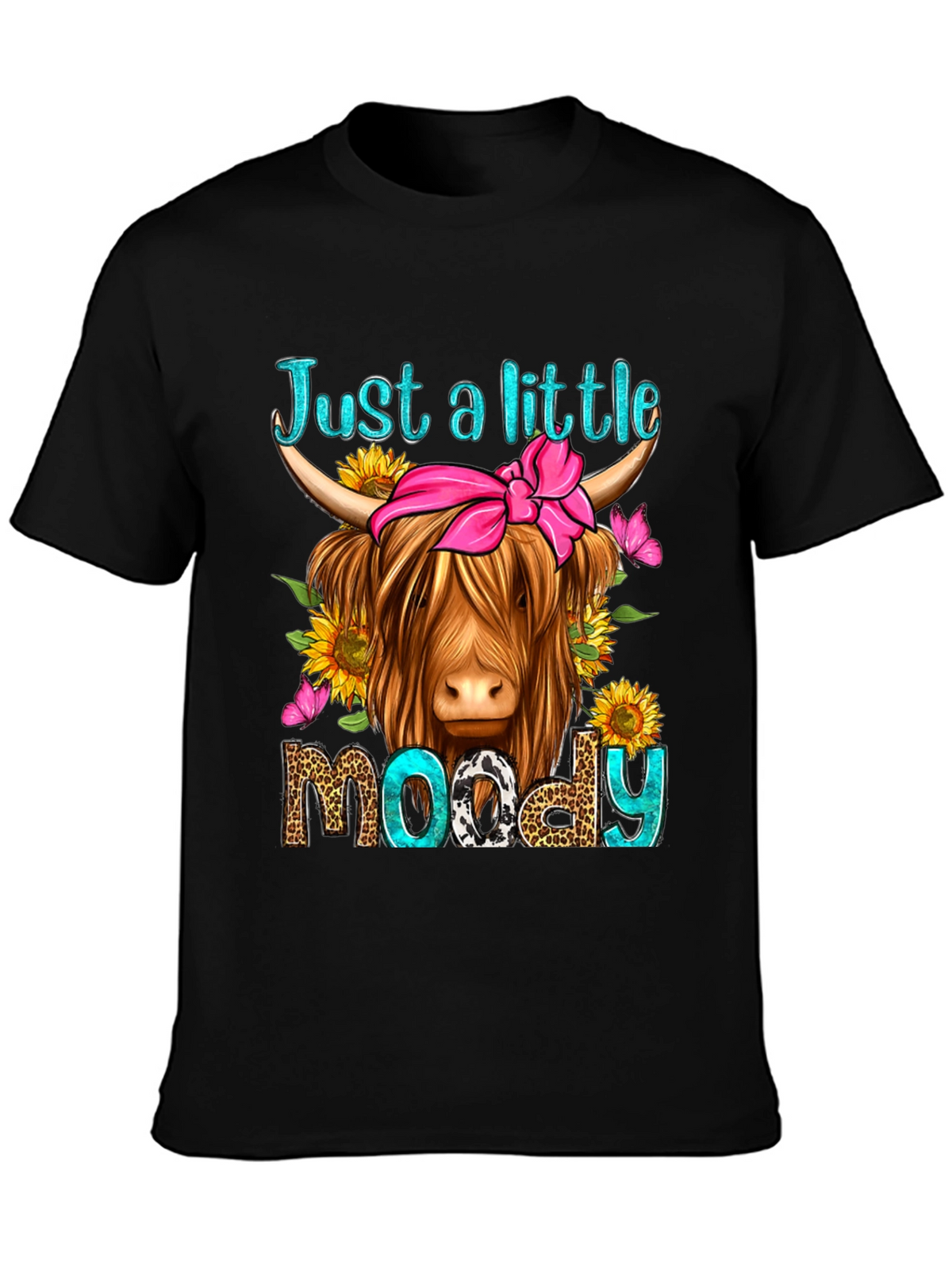Just a Little Moody Highland Cow T-Shirt