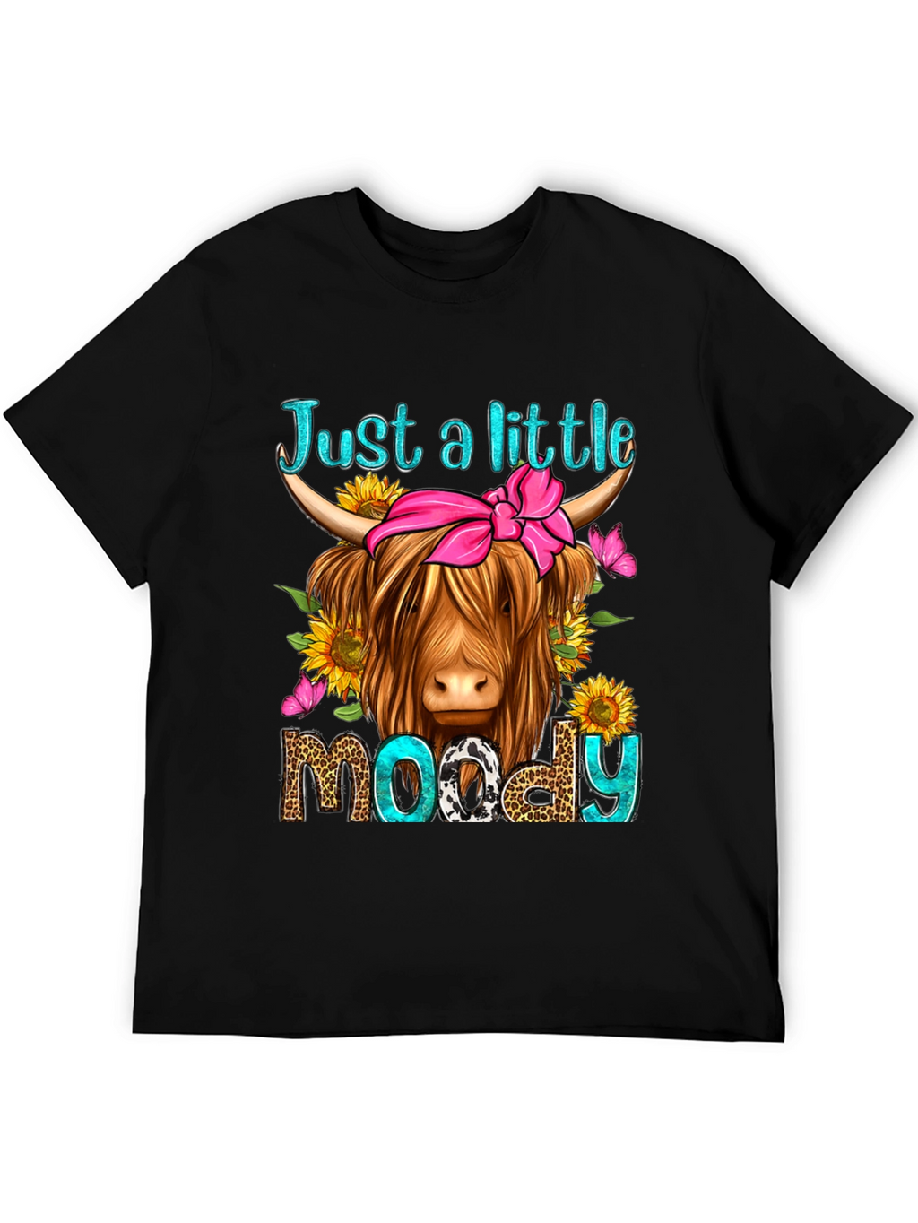 Just a Little Moody Highland Cow T-Shirt