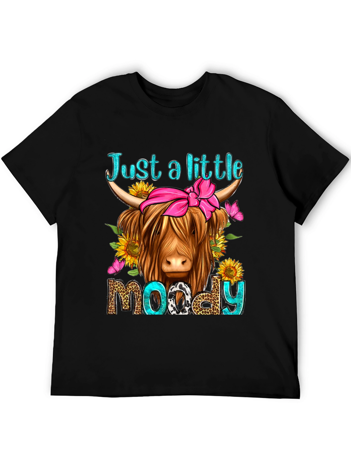 Just a Little Moody Highland Cow T-Shirt
