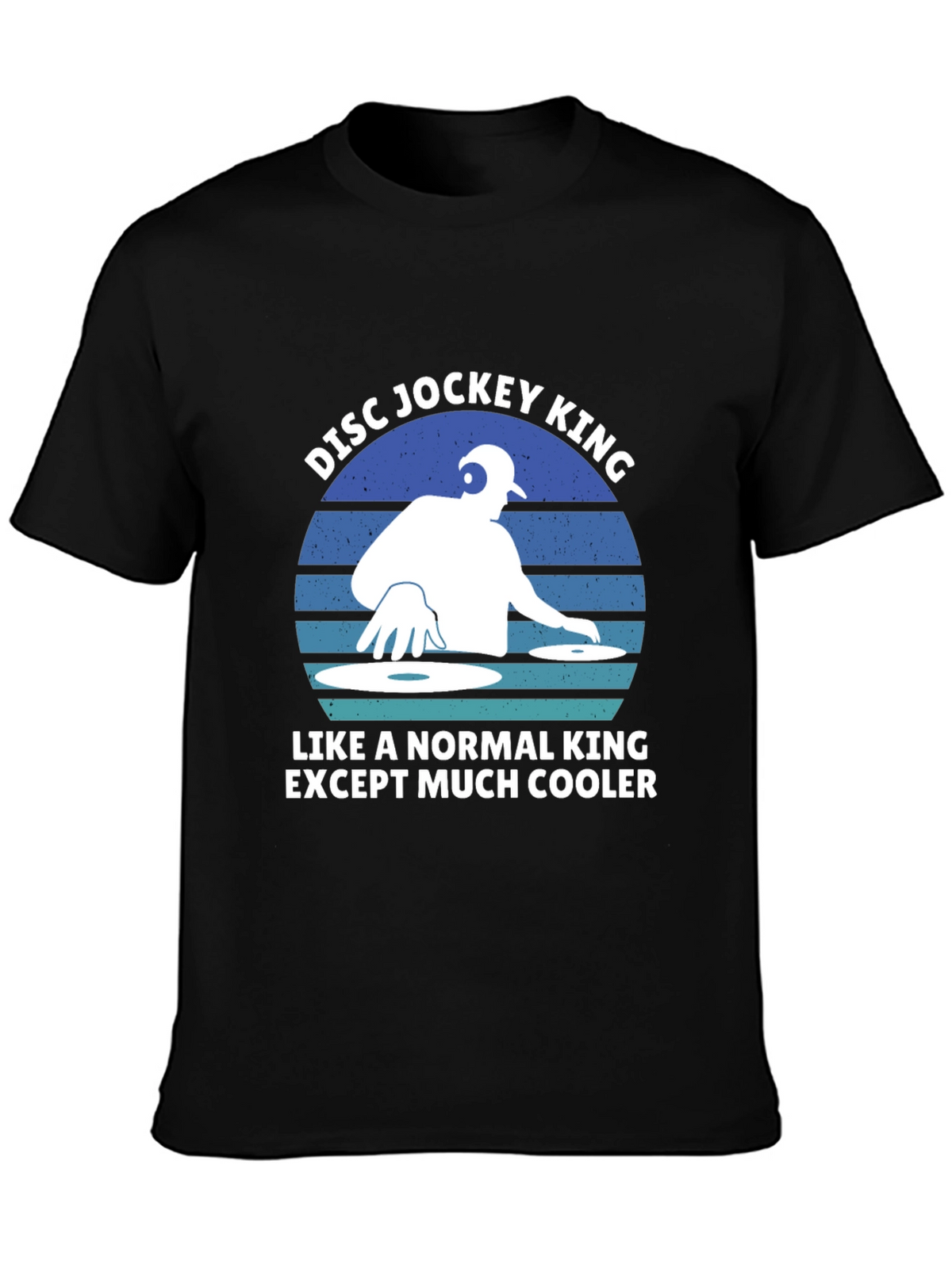 DJ King Graphic Tee - Cool Disc Jockey T-Shirt
