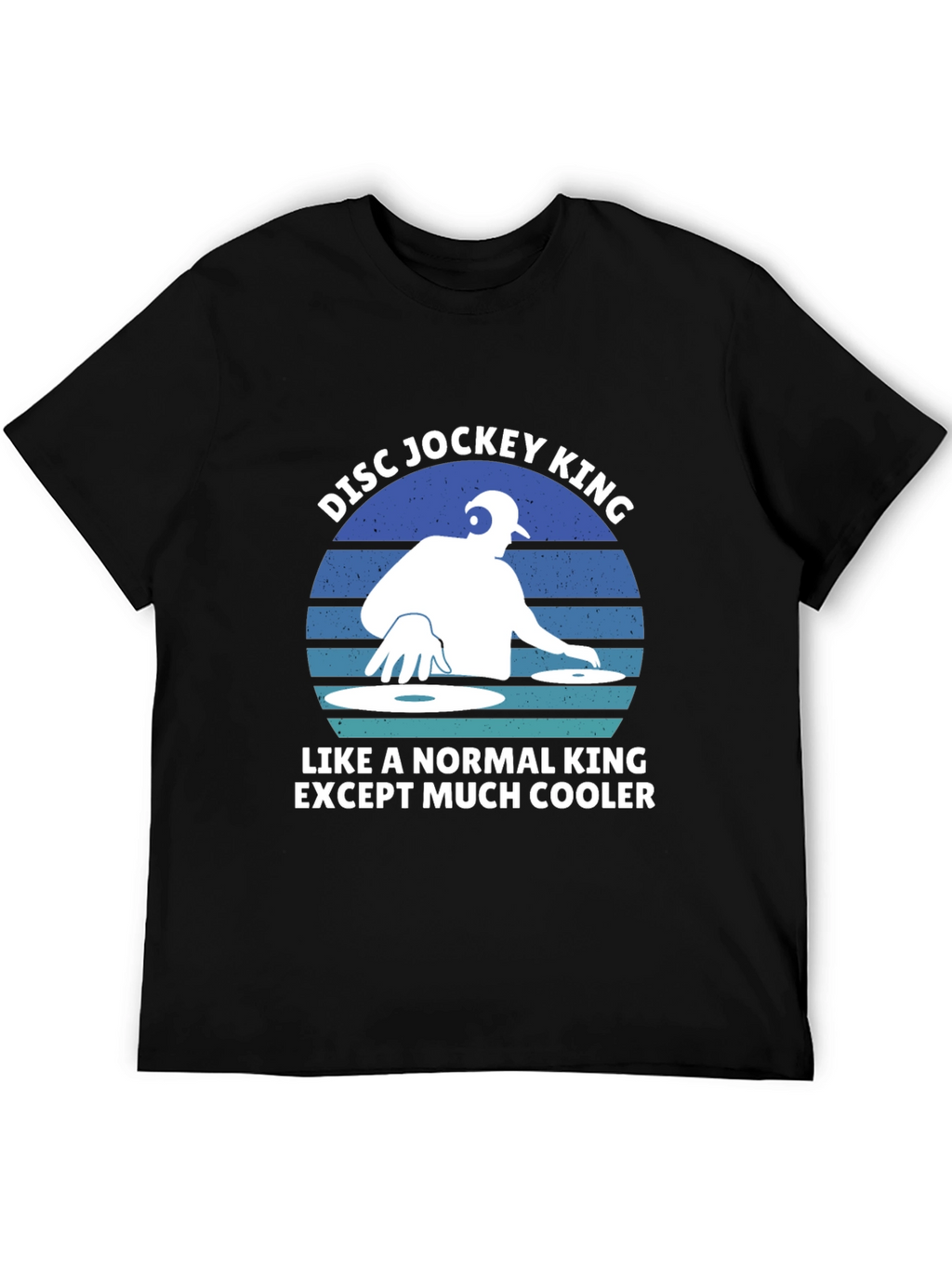 DJ King Graphic Tee - Cool Disc Jockey T-Shirt