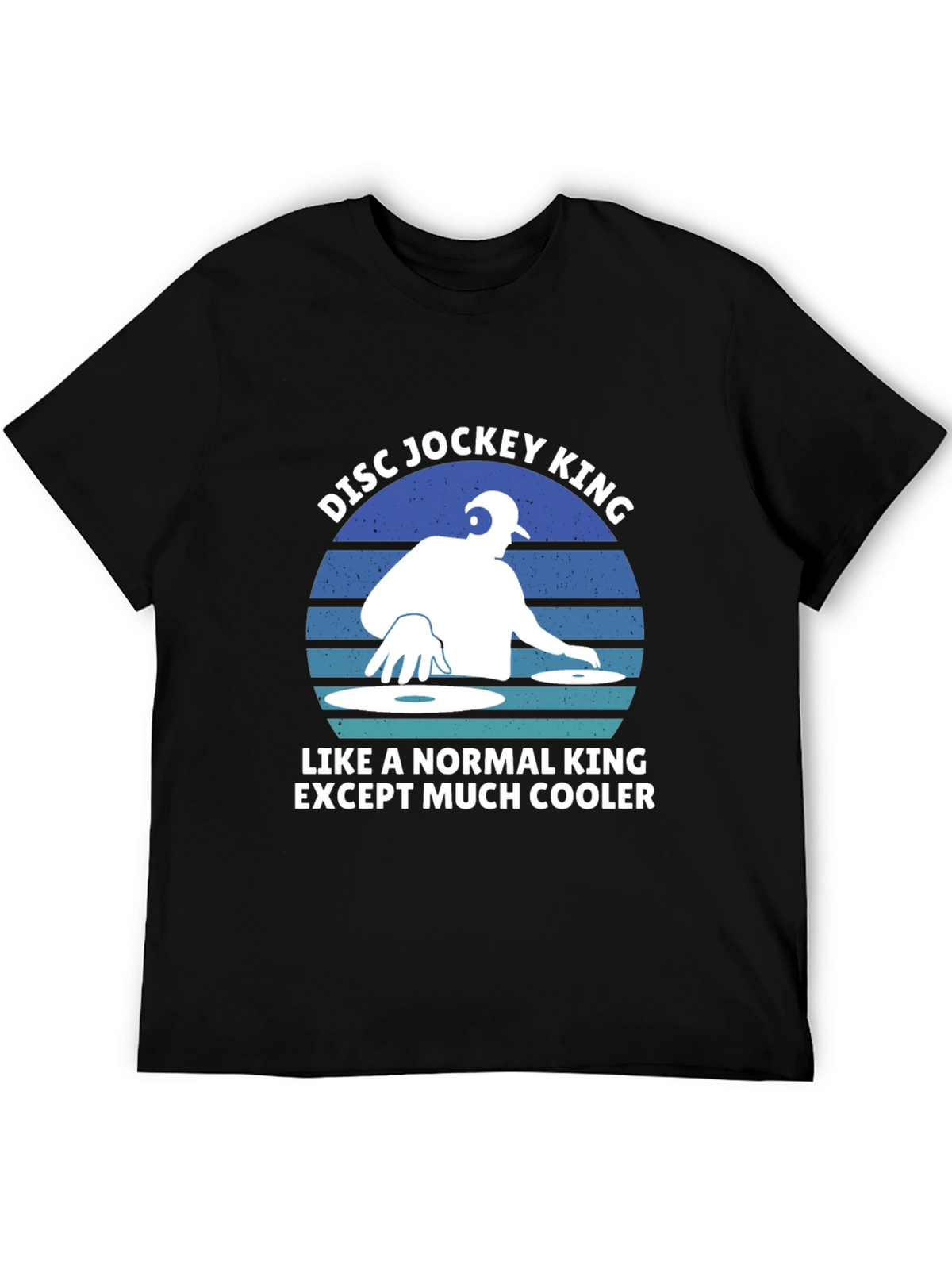 DJ King Graphic Tee - Cool Disc Jockey T-Shirt