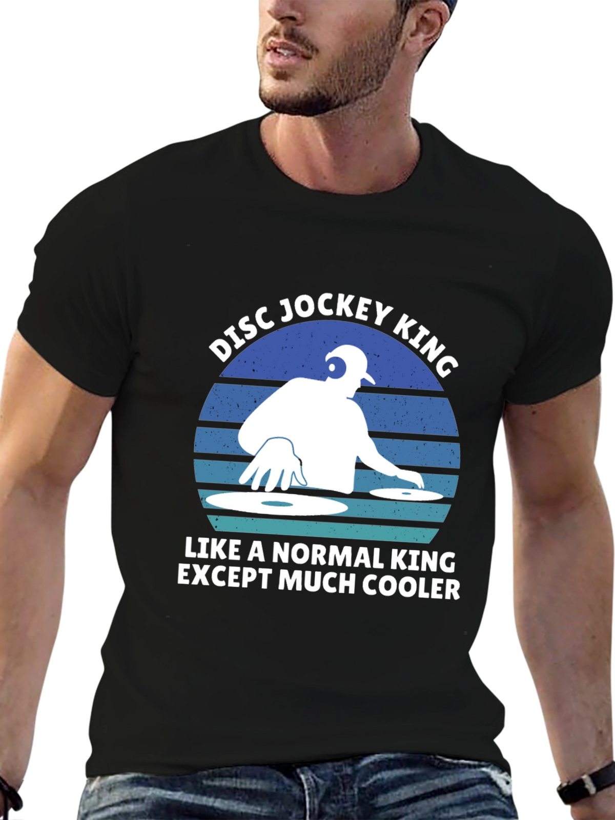 DJ King Graphic Tee - Cool Disc Jockey T-Shirt