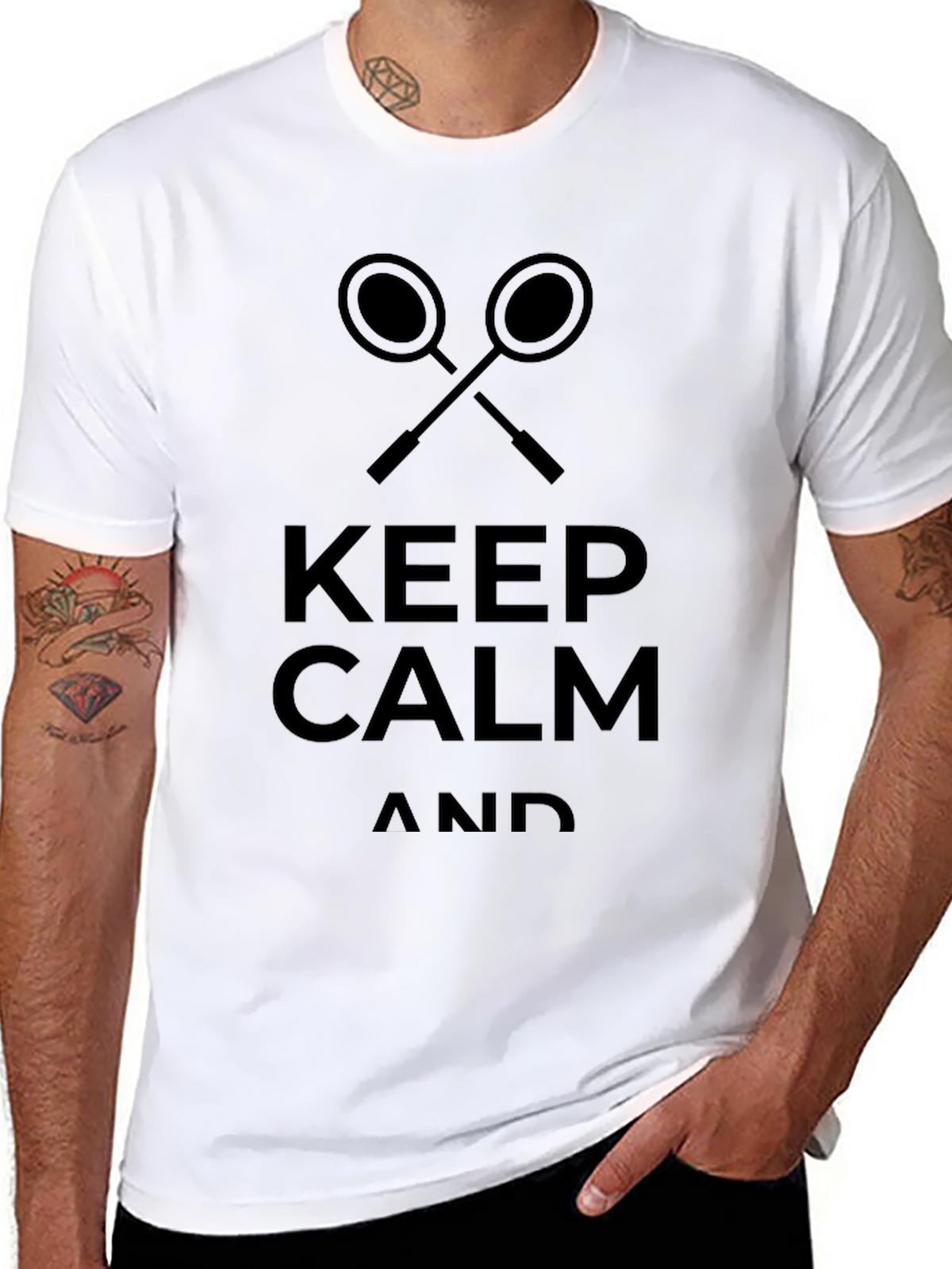 Keep Calm Badminton T-Shirt