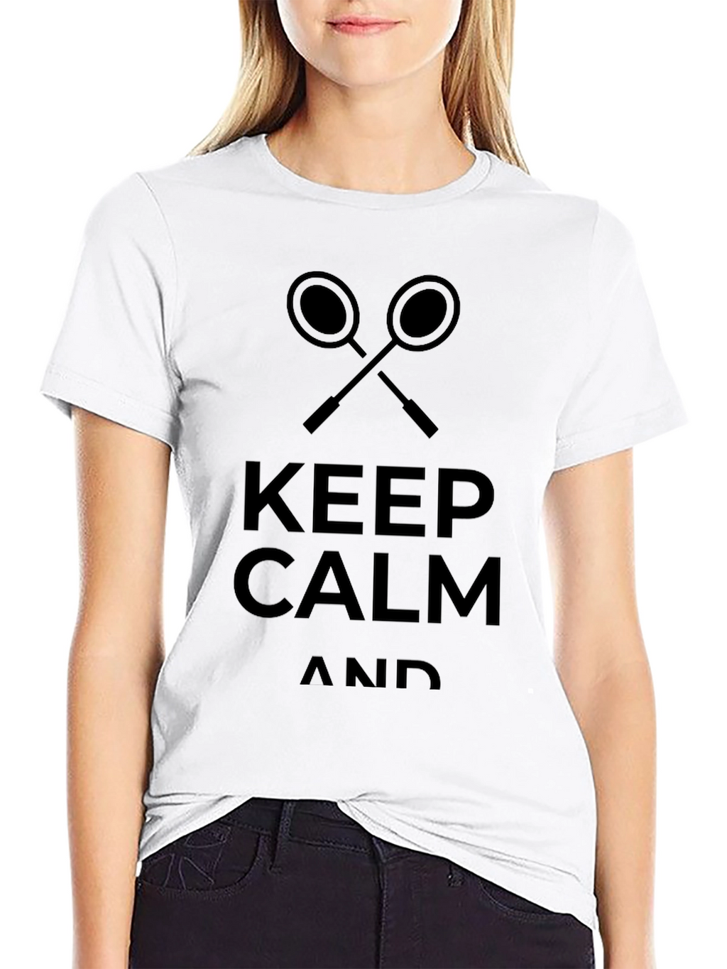 Keep Calm Badminton T-Shirt