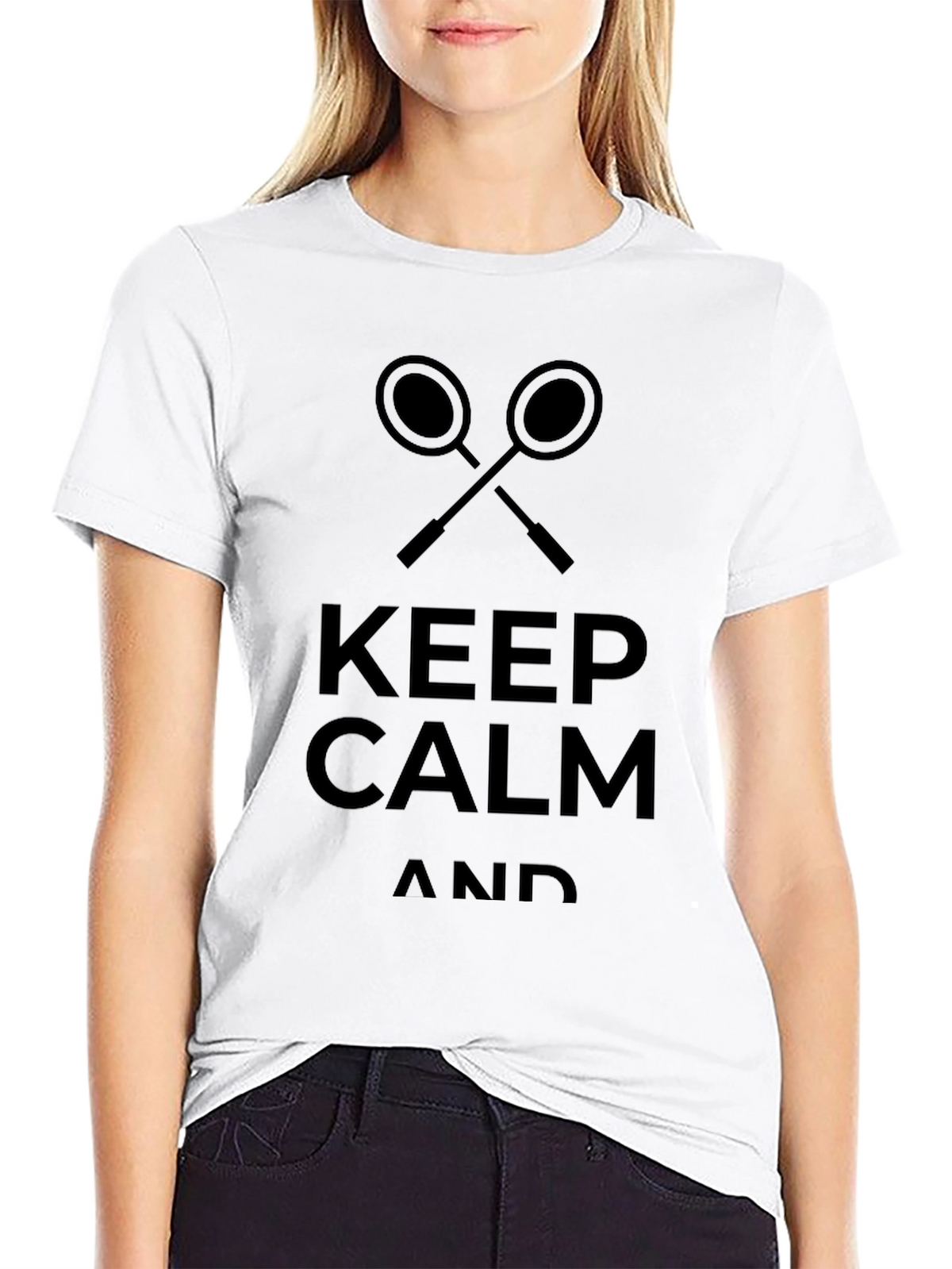 Keep Calm Badminton T-Shirt