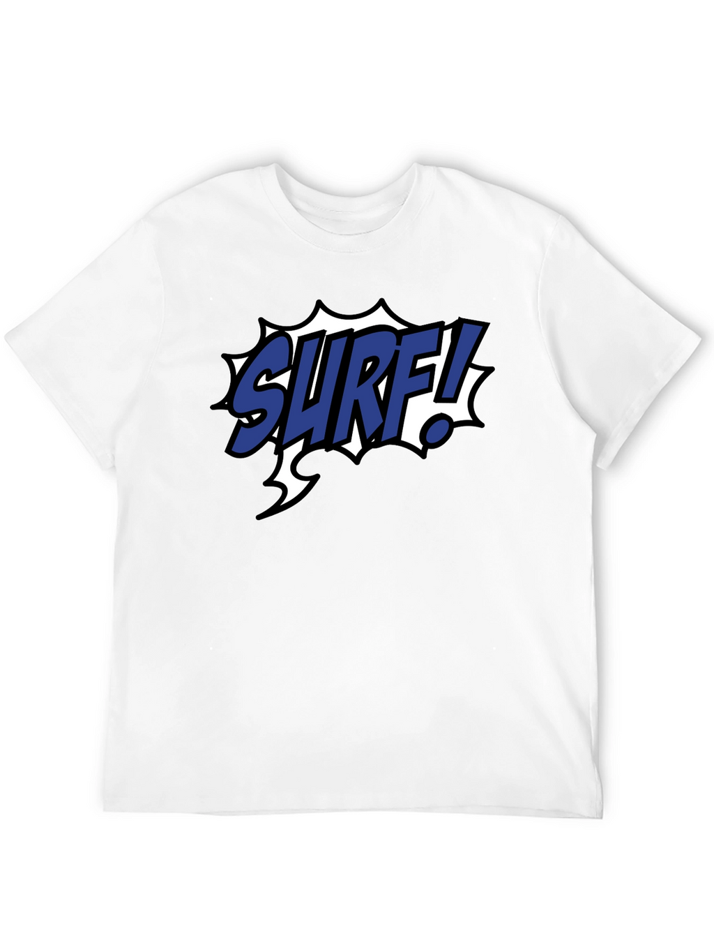 Surf Graphic Tee - Black Cotton Blend