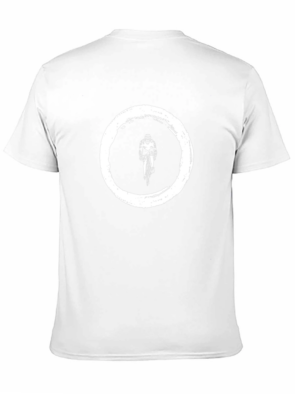 Cyclist Zen Circle Black T-Shirt