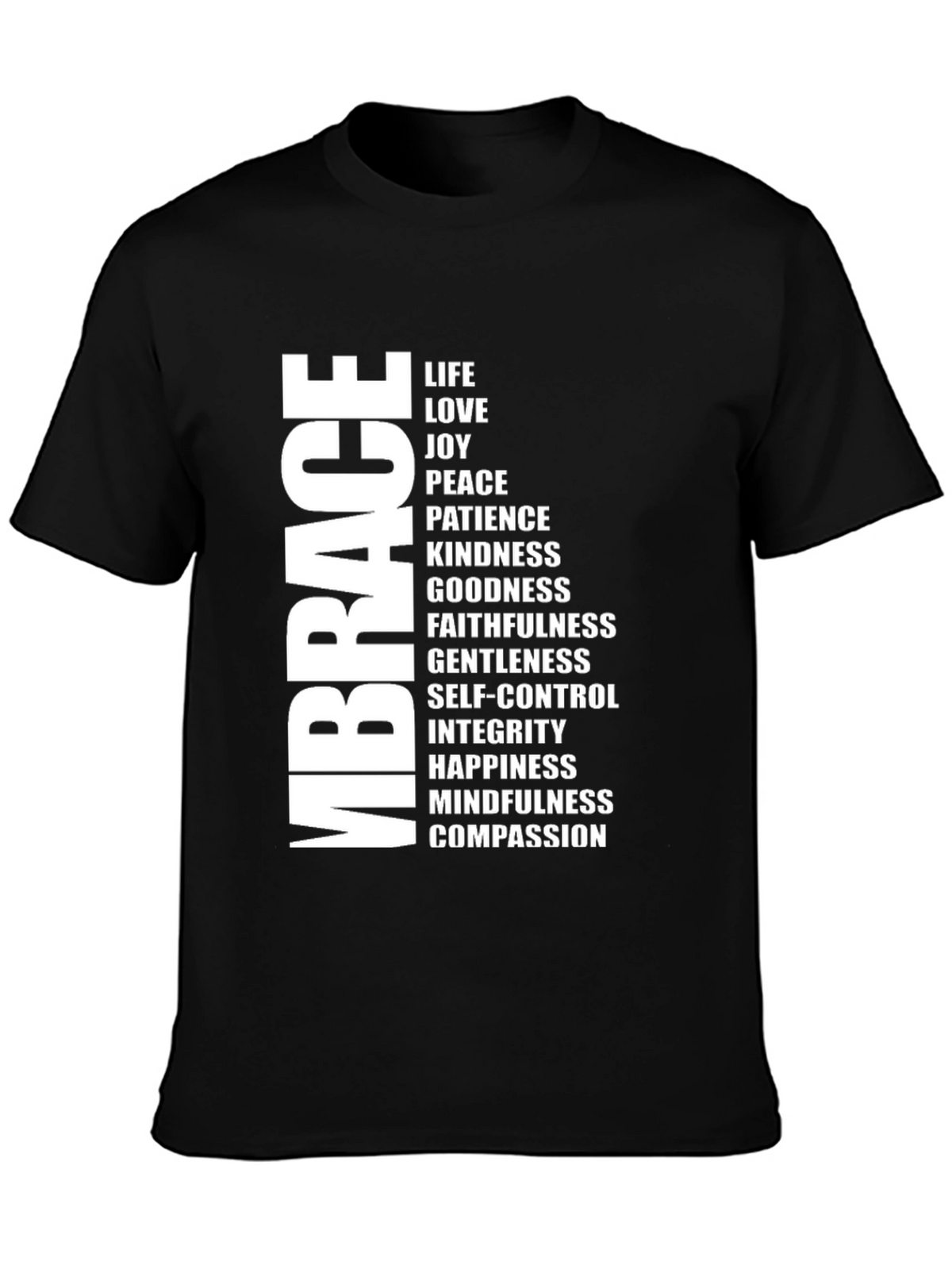 Embrace Kindness Black Graphic Tee