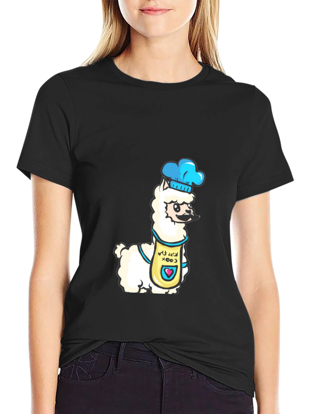 Chef Llama Graphic Tee - Funny Cook T-Shirt